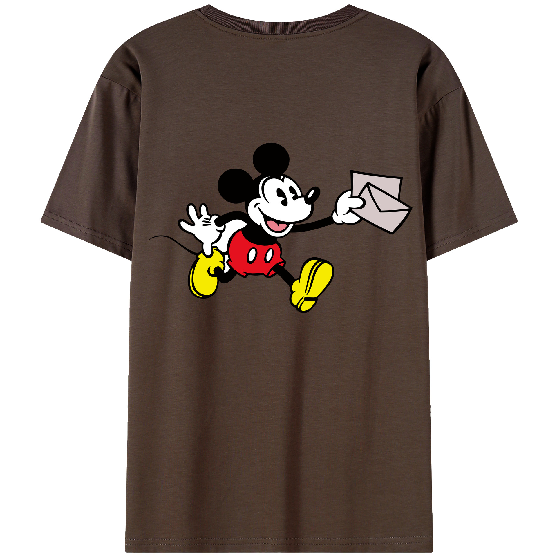 （画像用） ミッキーマウス Mickey Mouse 綿100％半袖Tシャツ（背面プリント）