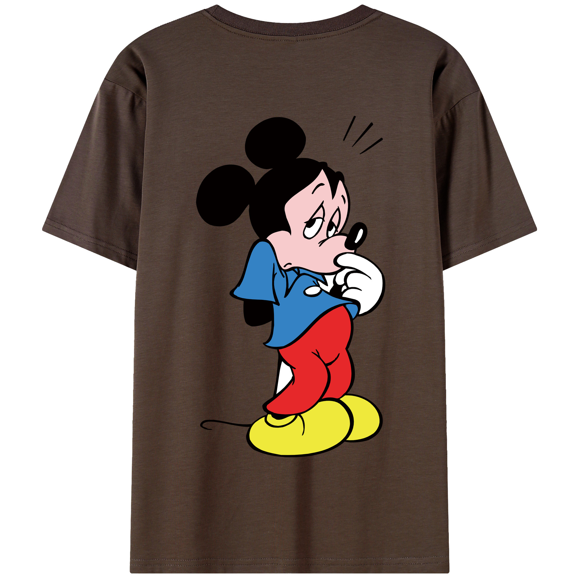 （画像用） ミッキーマウス Mickey Mouse 綿100％半袖Tシャツ（背面プリント）