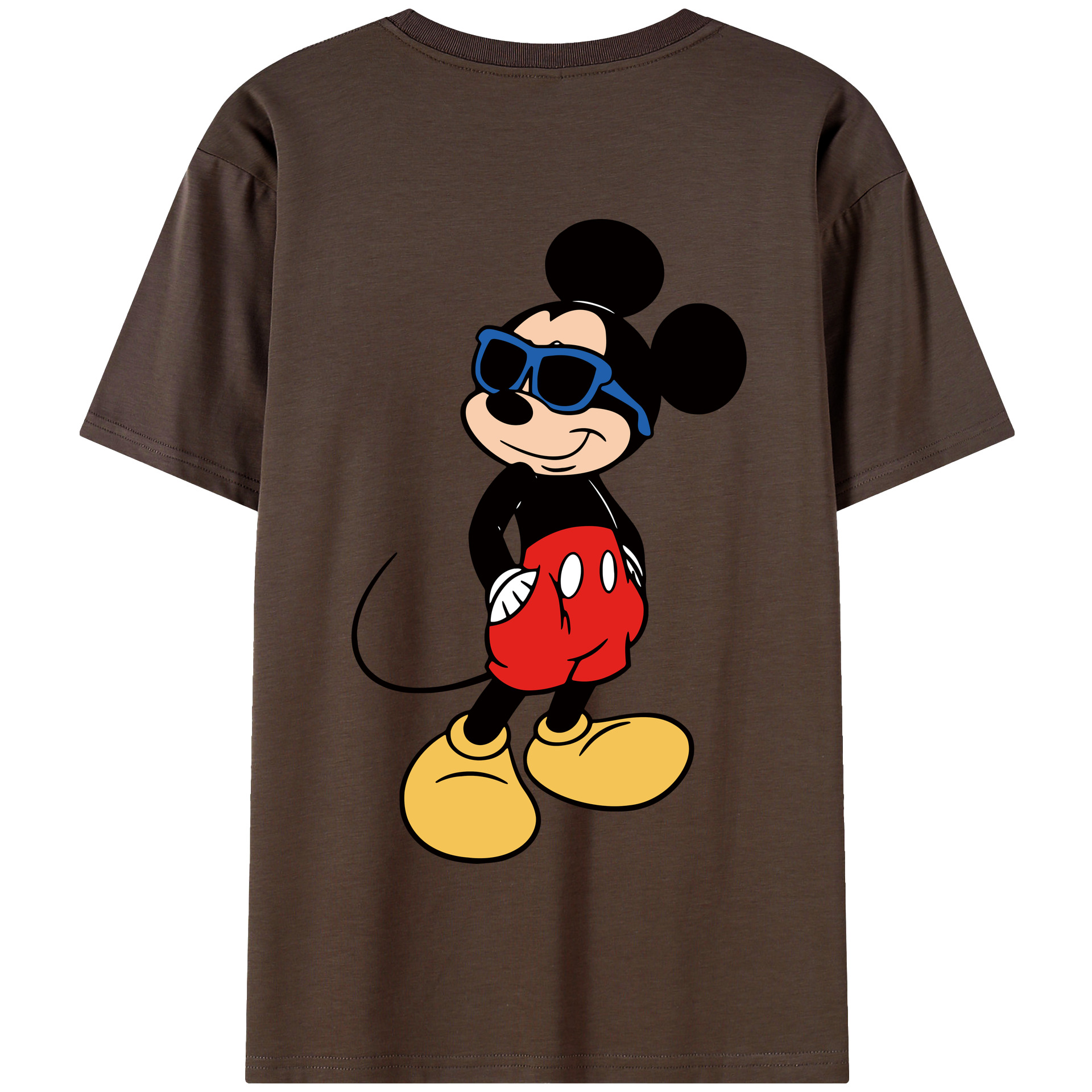 （画像用） ミッキーマウス Mickey Mouse 綿100％半袖Tシャツ（背面プリント）