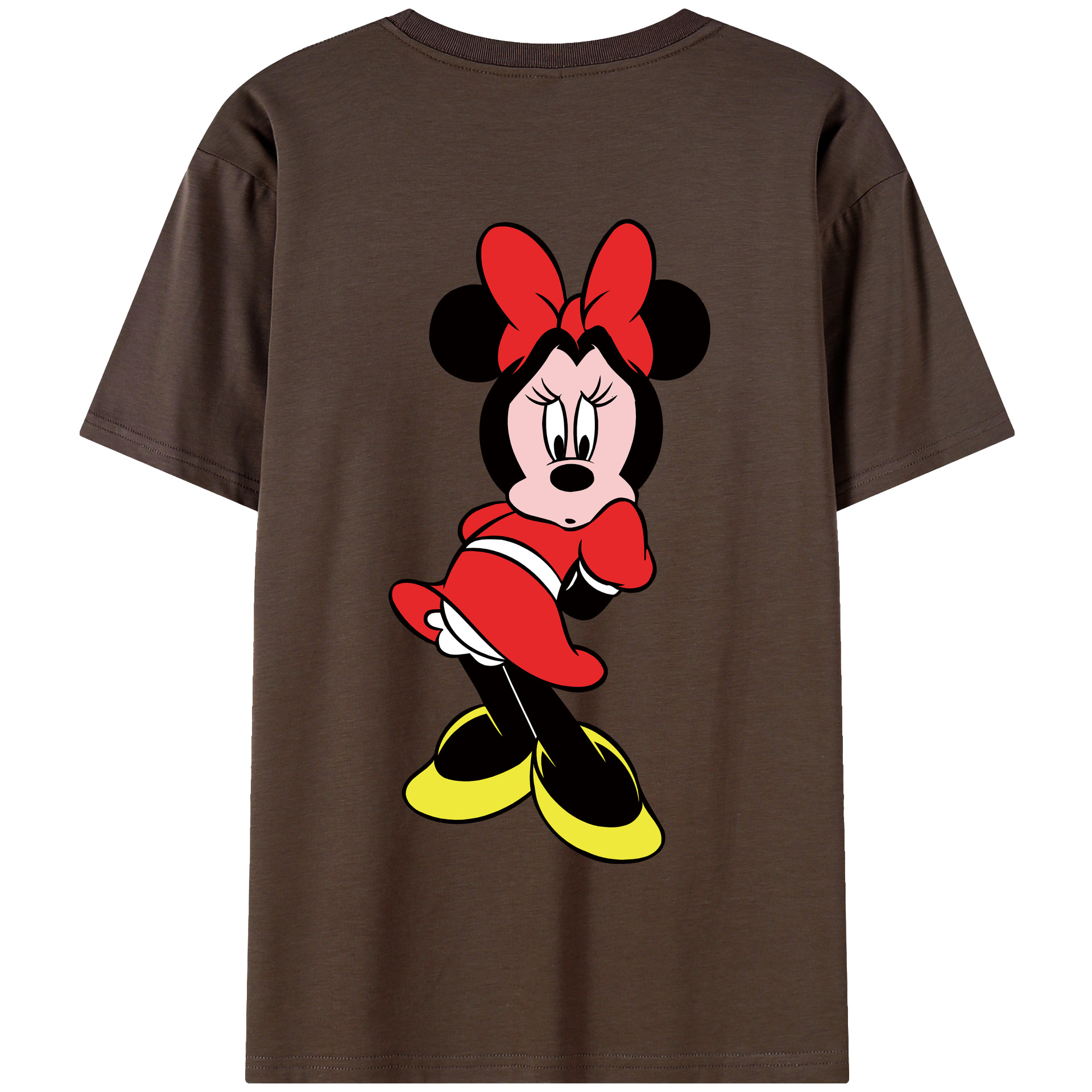 ミッキーマウス Mickey Mouse 綿100％半袖Tシャツ（背面プリント）