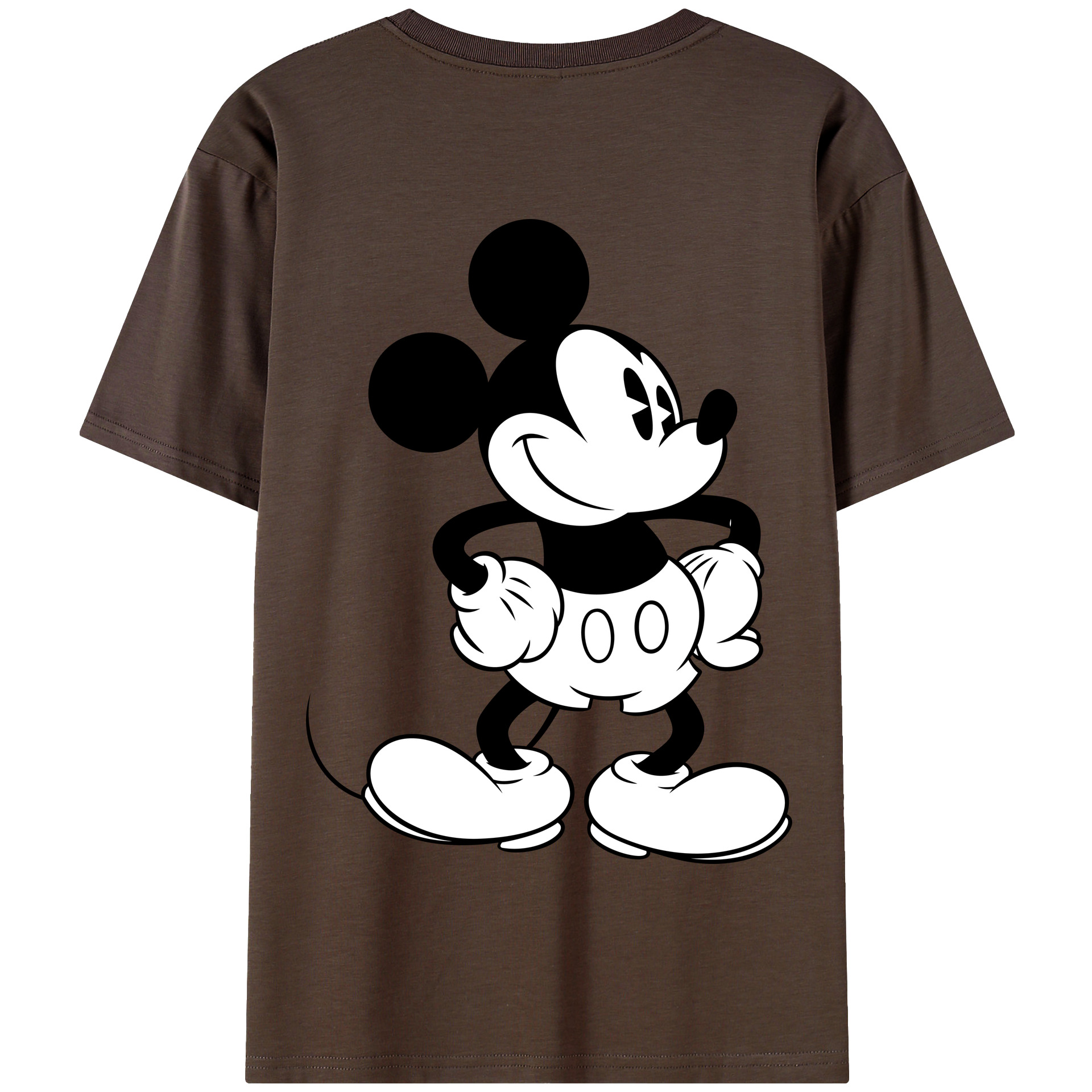 （画像用） ミッキーマウス Mickey Mouse 綿100％半袖Tシャツ（背面プリント）