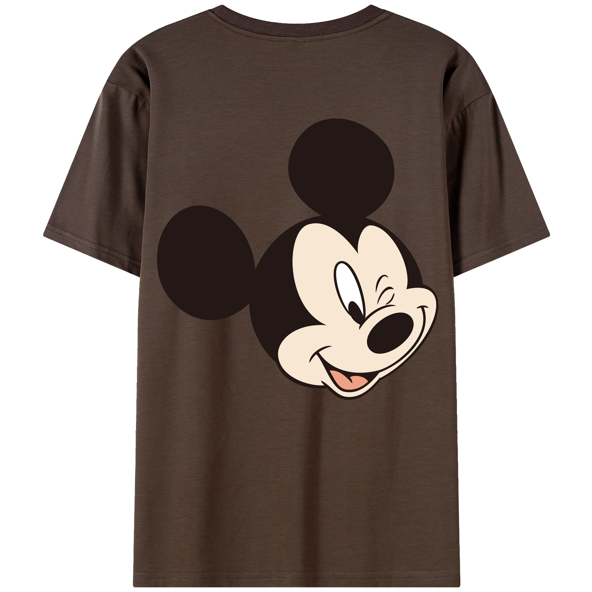 （画像用） ミッキーマウス Mickey Mouse 綿100％半袖Tシャツ（背面プリント）