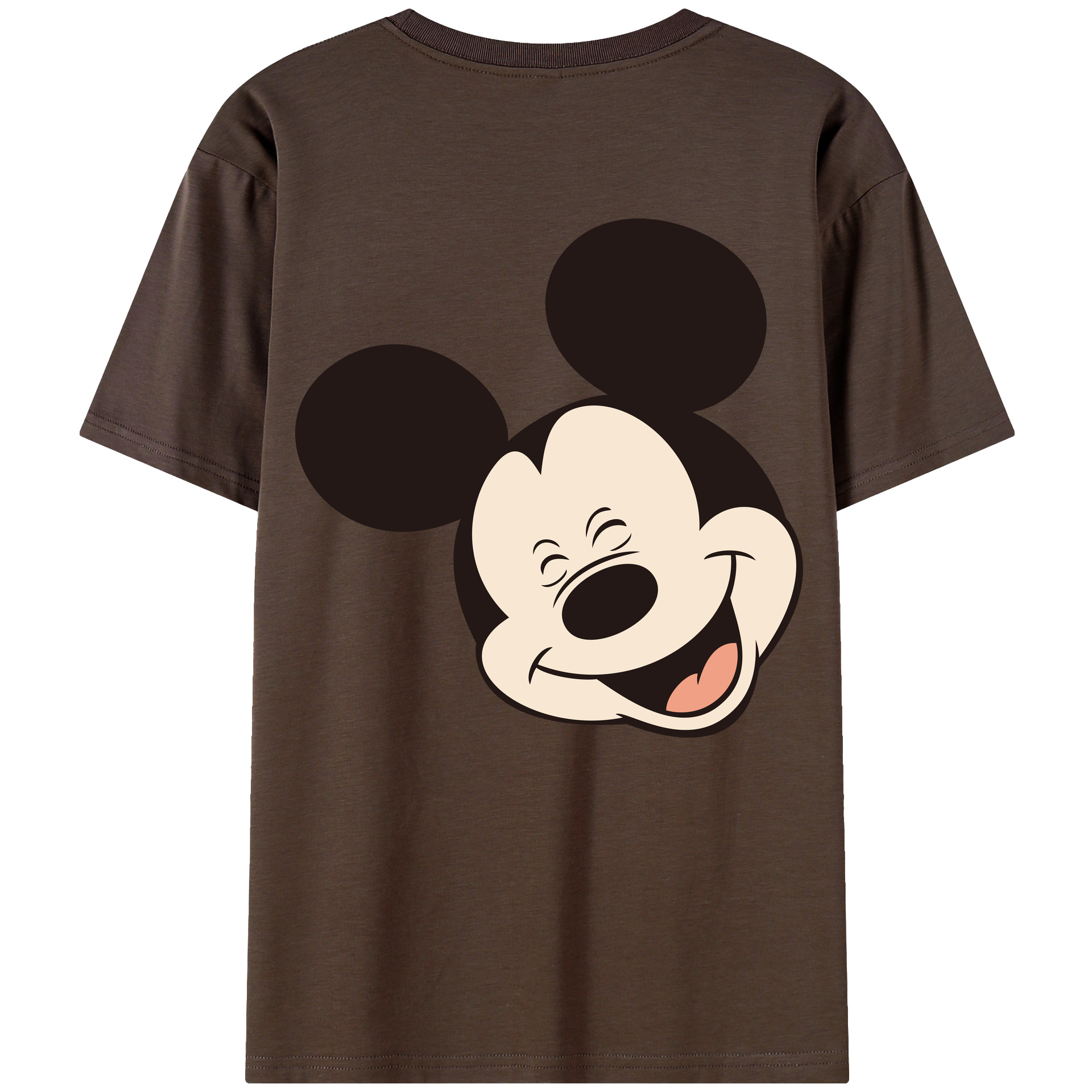 （画像用） ミッキーマウス Mickey Mouse 綿100％半袖Tシャツ（背面プリント）