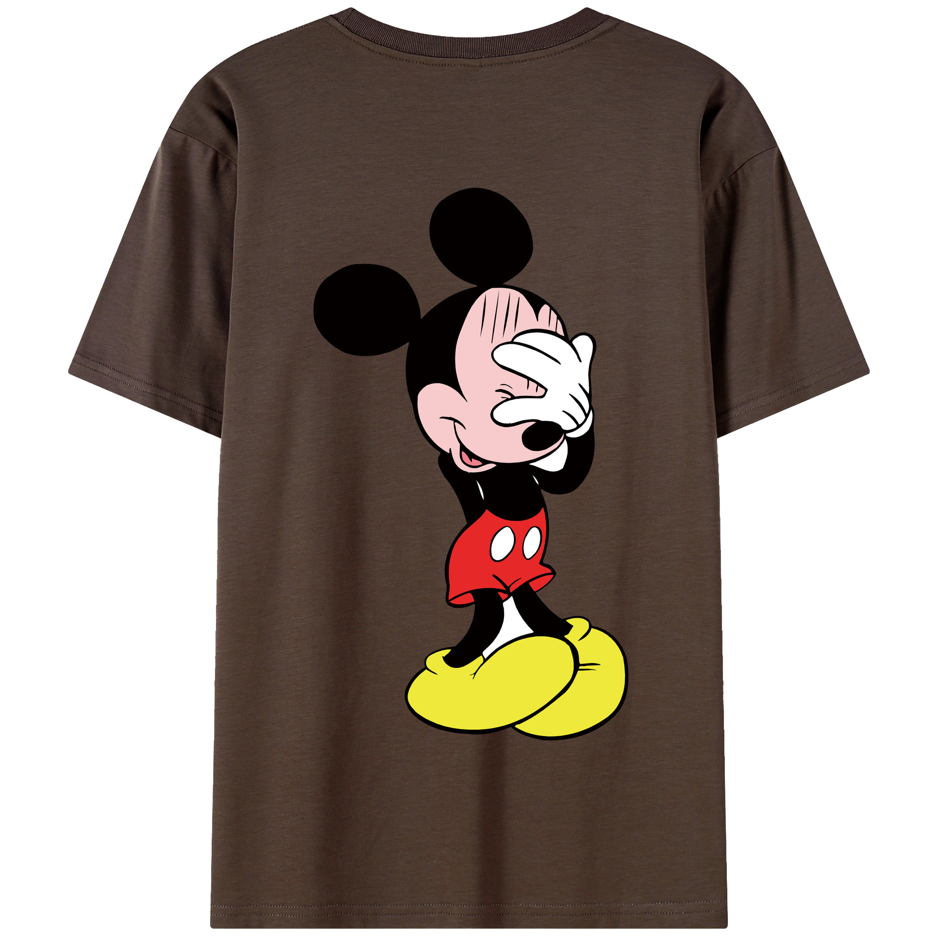 （画像用） ミッキーマウス Mickey Mouse 綿100％半袖Tシャツ（背面プリント）