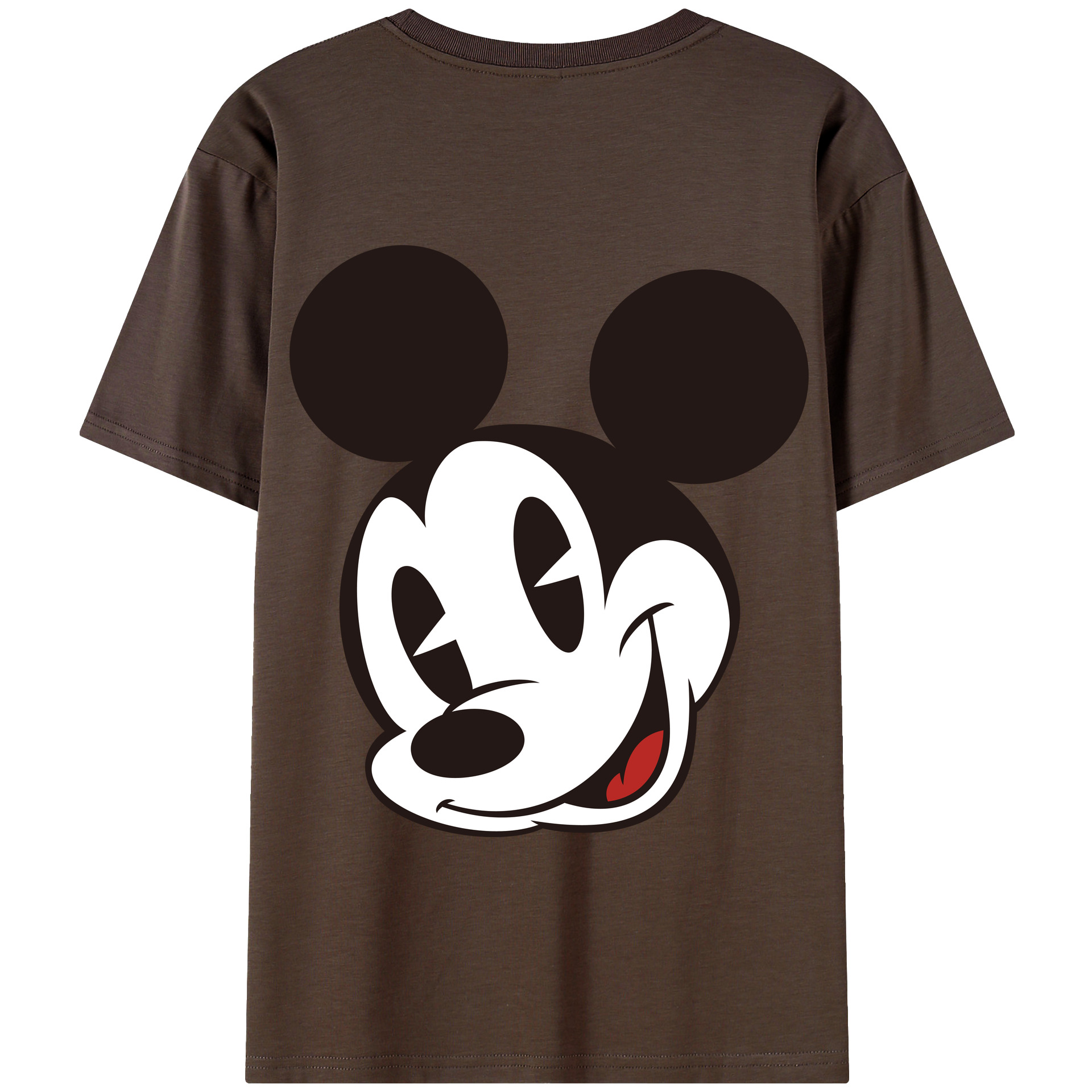 （画像用） ミッキーマウス Mickey Mouse 綿100％半袖Tシャツ（背面プリント）