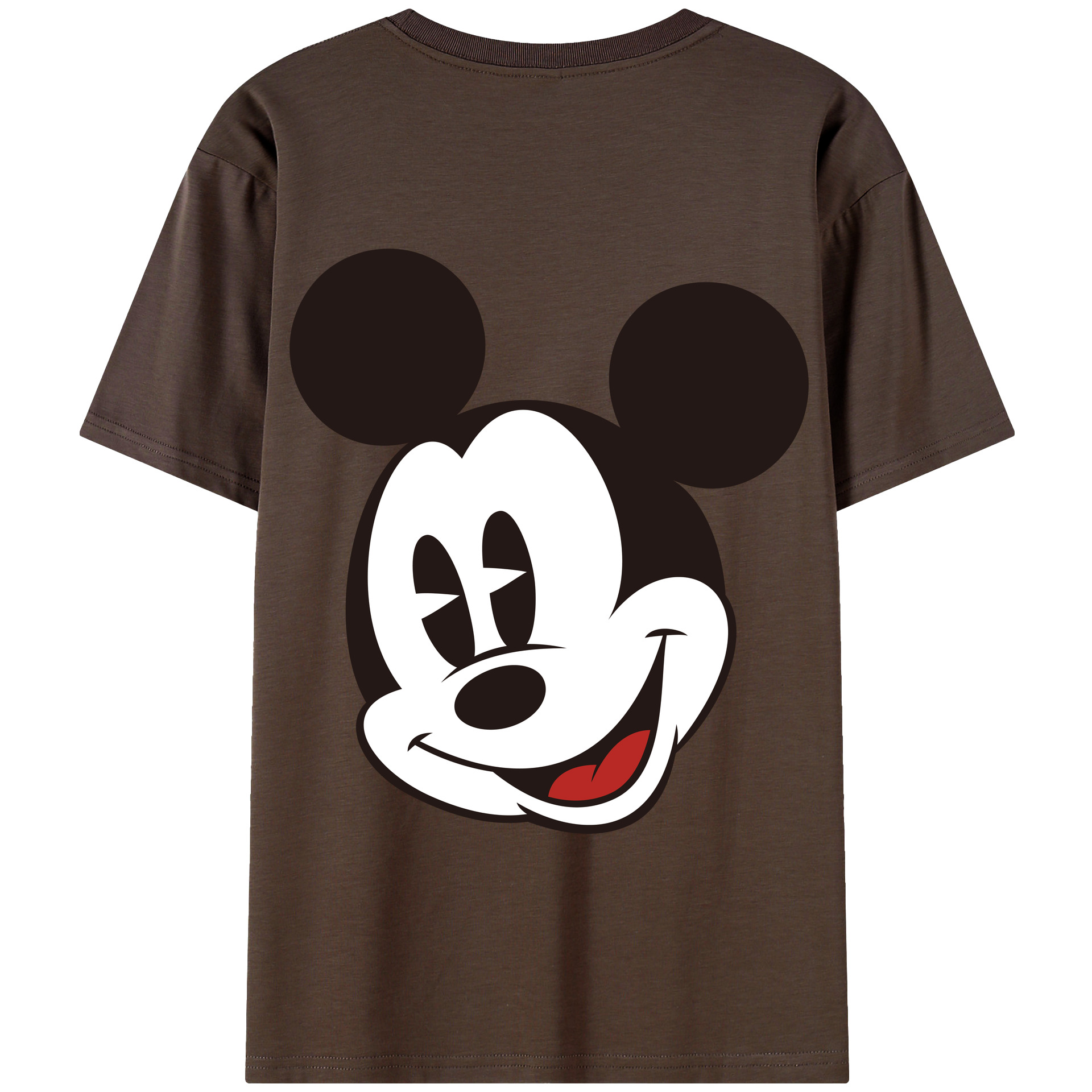 （画像用） ミッキーマウス Mickey Mouse 綿100％半袖Tシャツ（背面プリント）