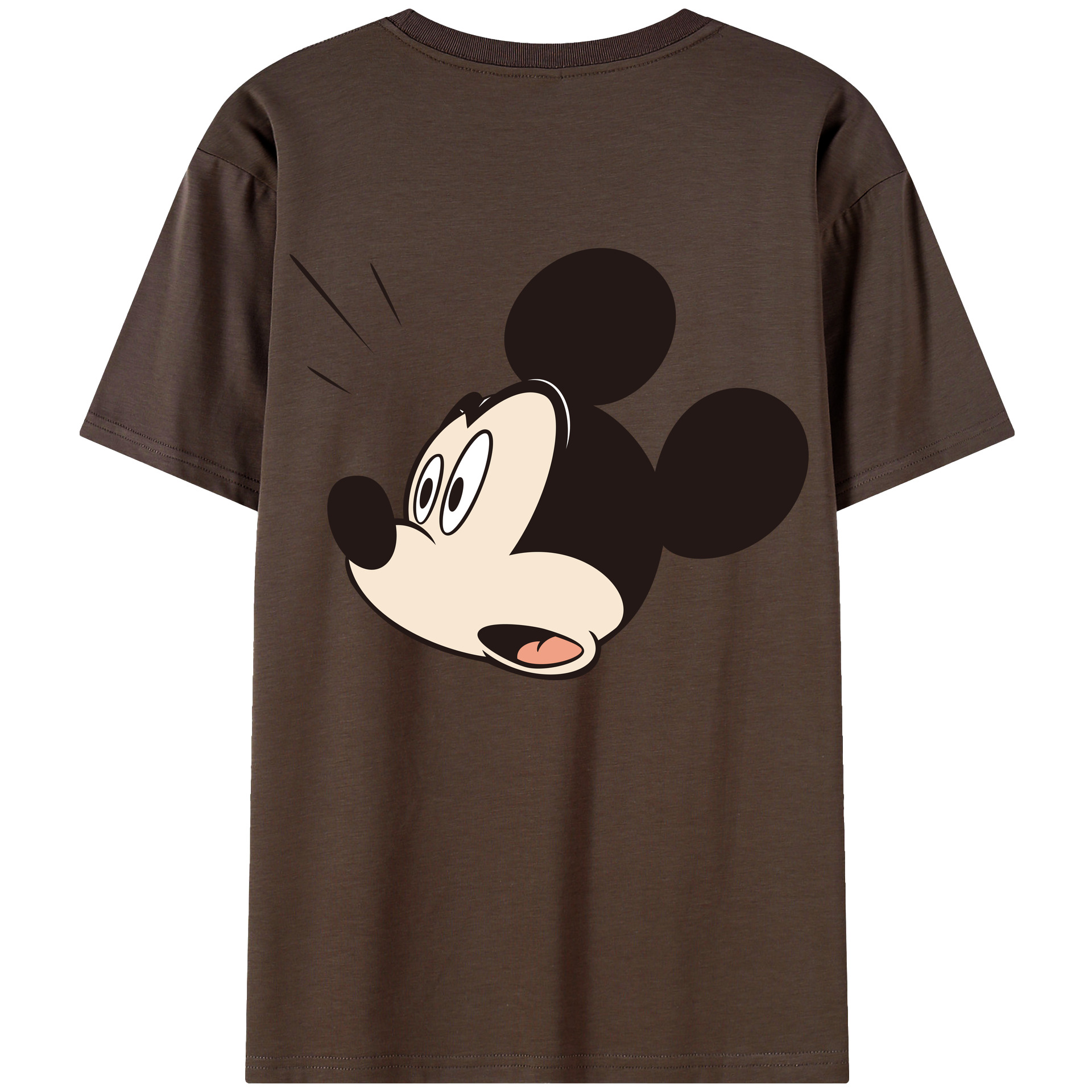 （画像用） ミッキーマウス Mickey Mouse 綿100％半袖Tシャツ（背面プリント）