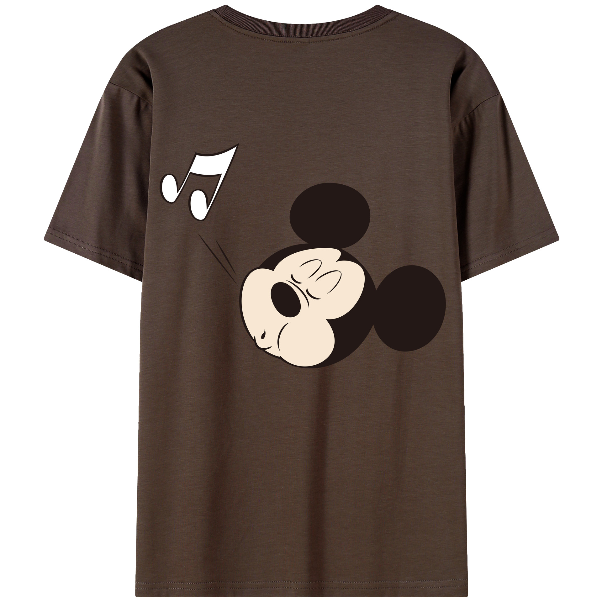 （画像用） ミッキーマウス Mickey Mouse 綿100％半袖Tシャツ（背面プリント）