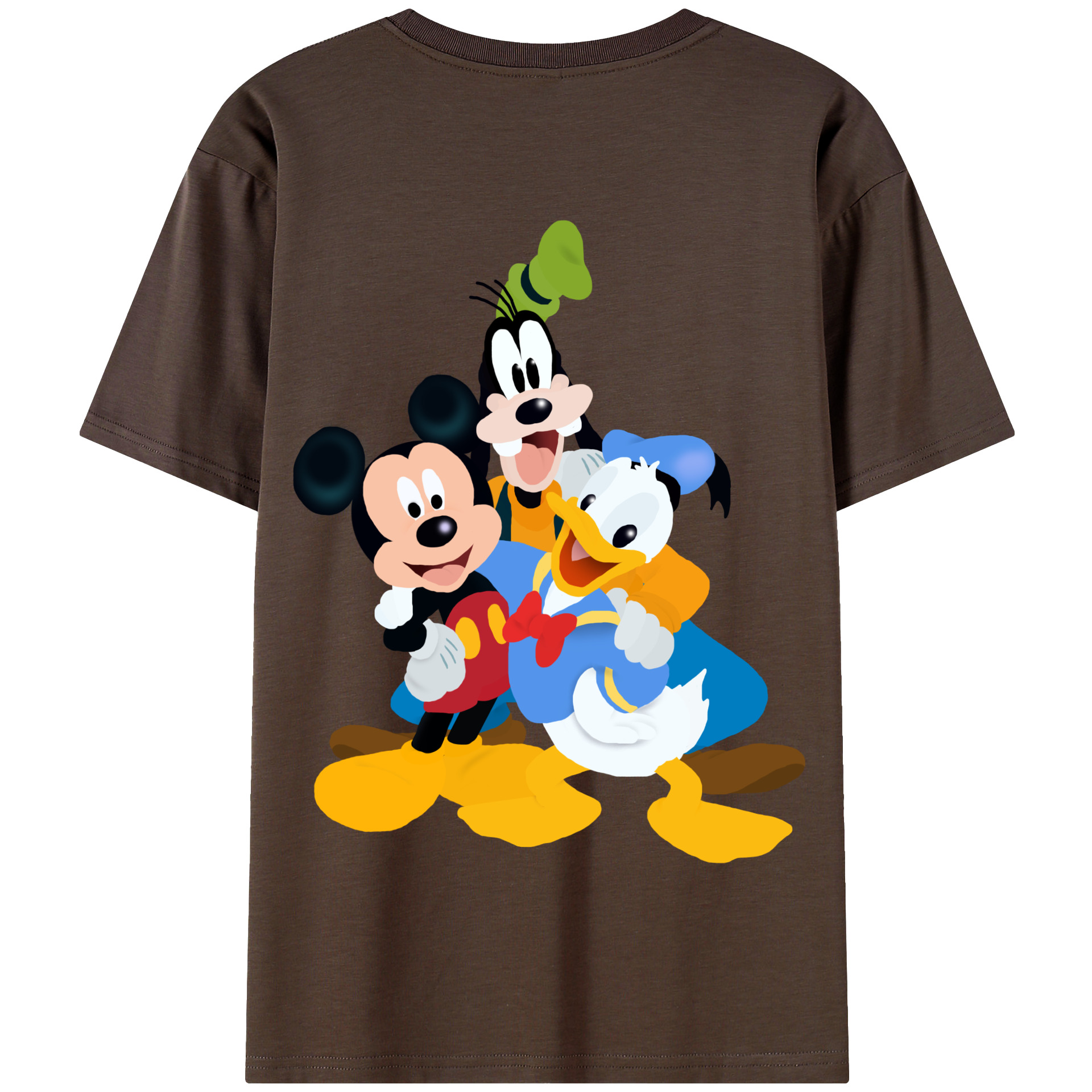 （画像用） ミッキーマウス Mickey Mouse 綿100％半袖Tシャツ（背面プリント）