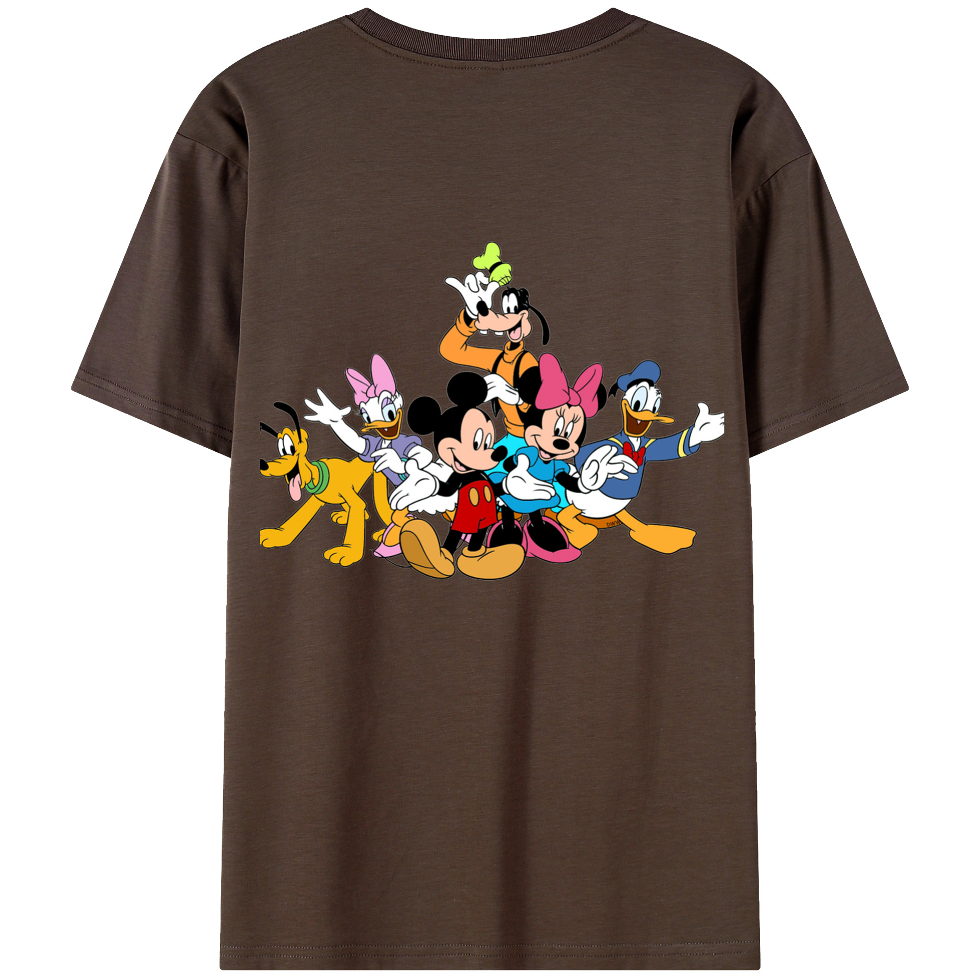 （画像用） ミッキーマウス Mickey Mouse 綿100％半袖Tシャツ（背面プリント）