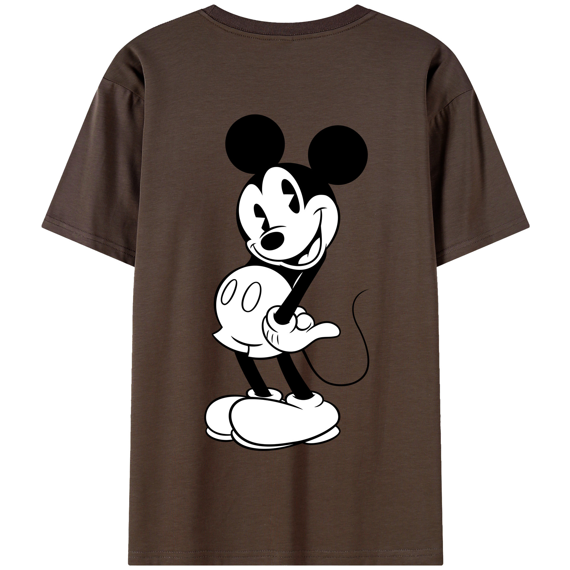 （画像用） ミッキーマウス Mickey Mouse 綿100％半袖Tシャツ（背面プリント）