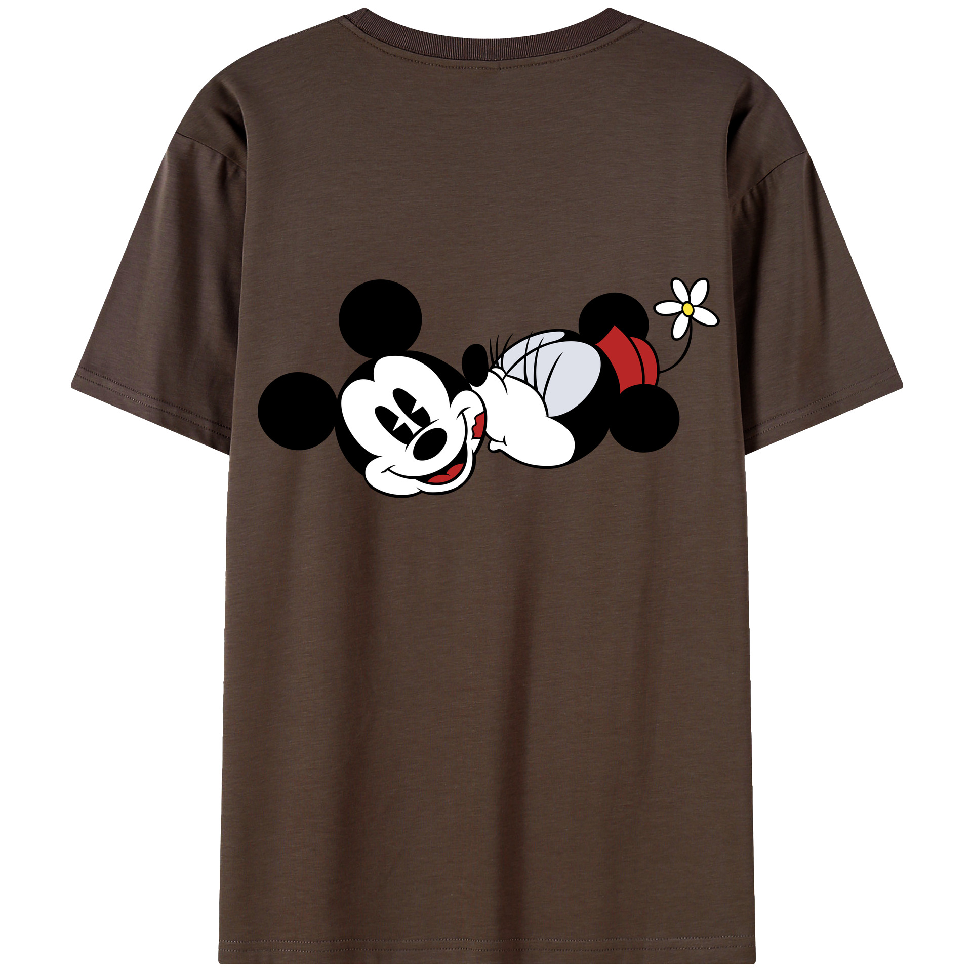 （画像用） ミッキーマウス Mickey Mouse 綿100％半袖Tシャツ（背面プリント）