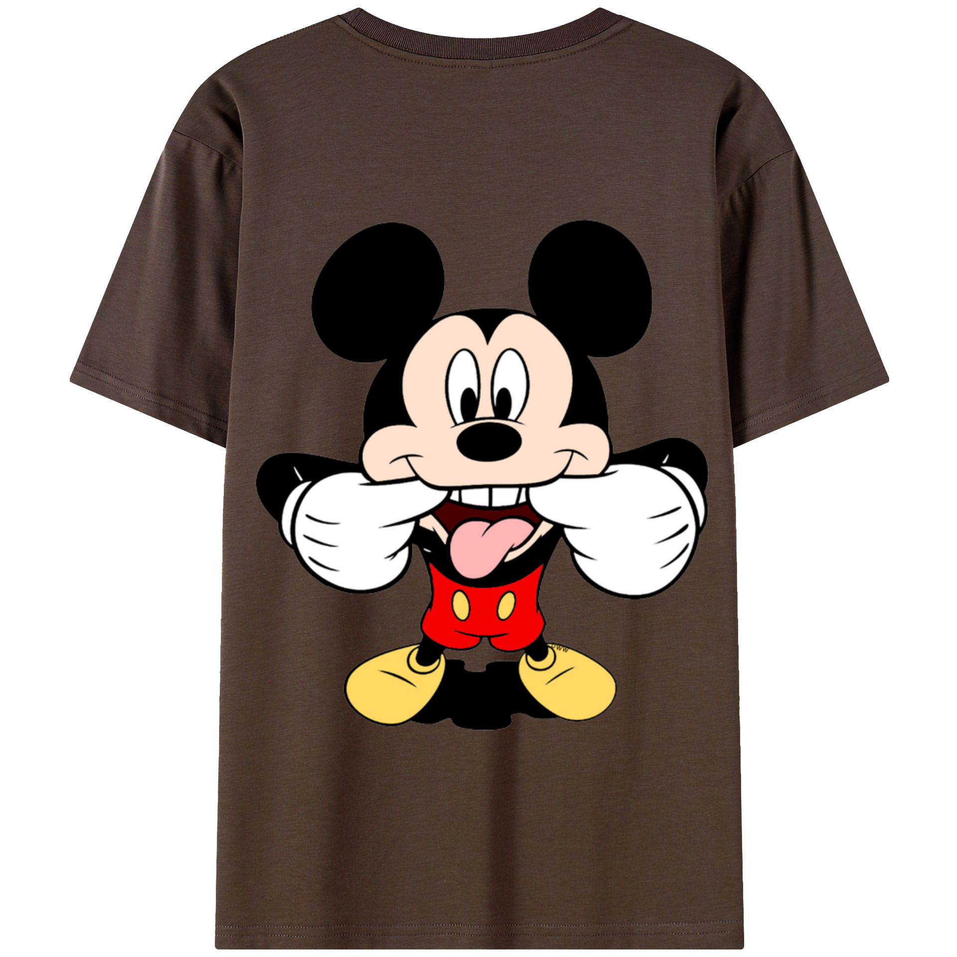 （画像用） ミッキーマウス Mickey Mouse 綿100％半袖Tシャツ（背面プリント）