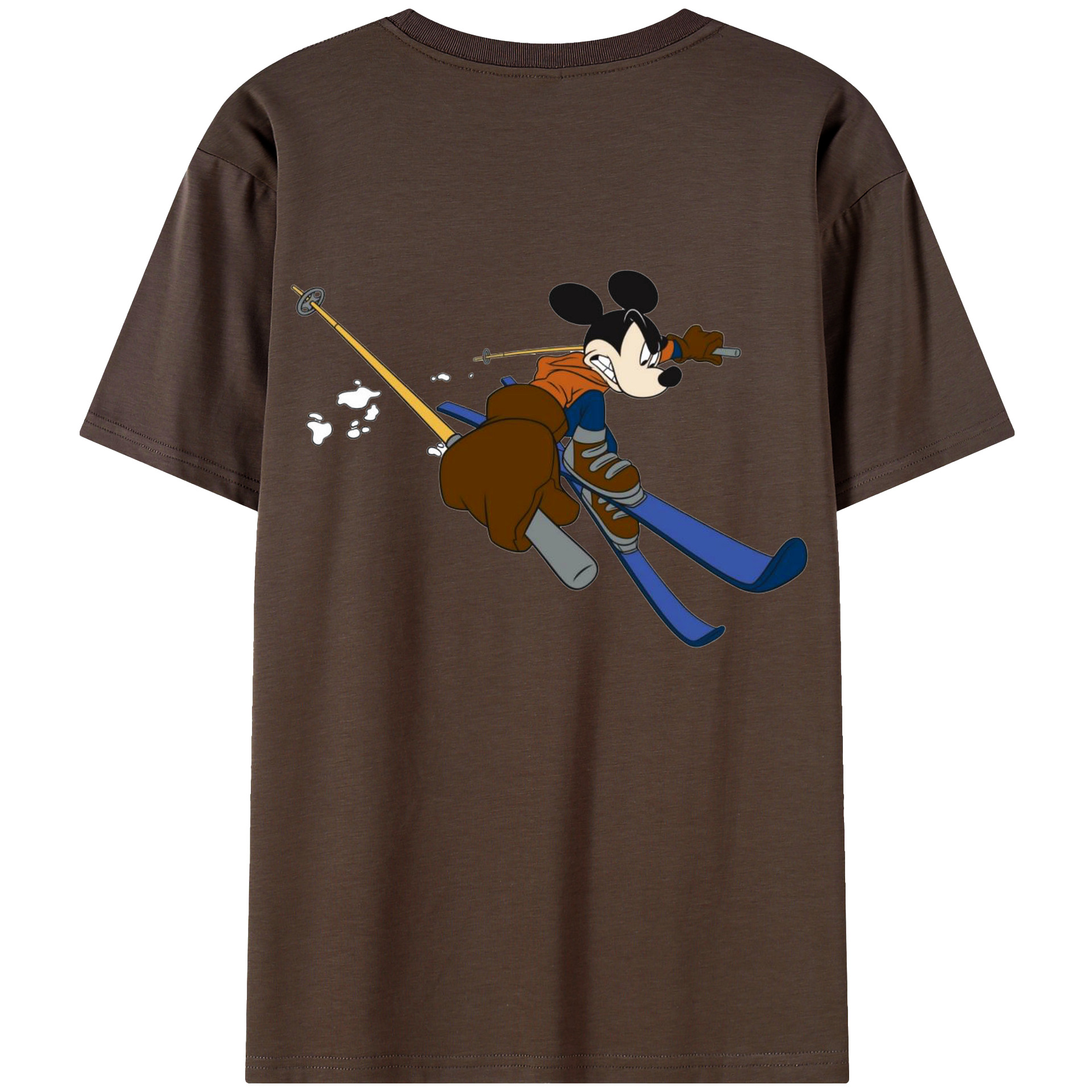 （画像用） ミッキーマウス Mickey Mouse 綿100％半袖Tシャツ（背面プリント）