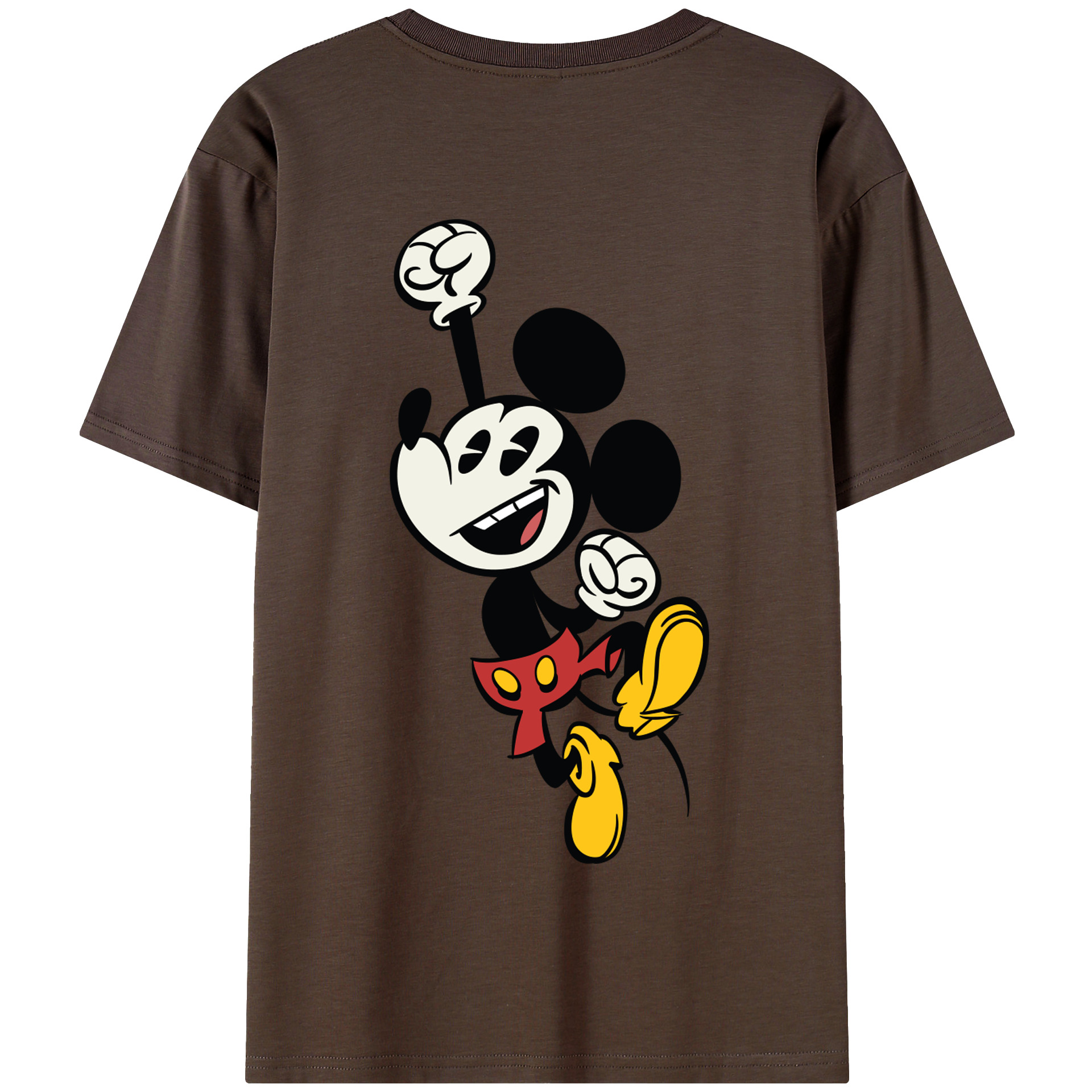 （画像用） ミッキーマウス Mickey Mouse 綿100％半袖Tシャツ（背面プリント）