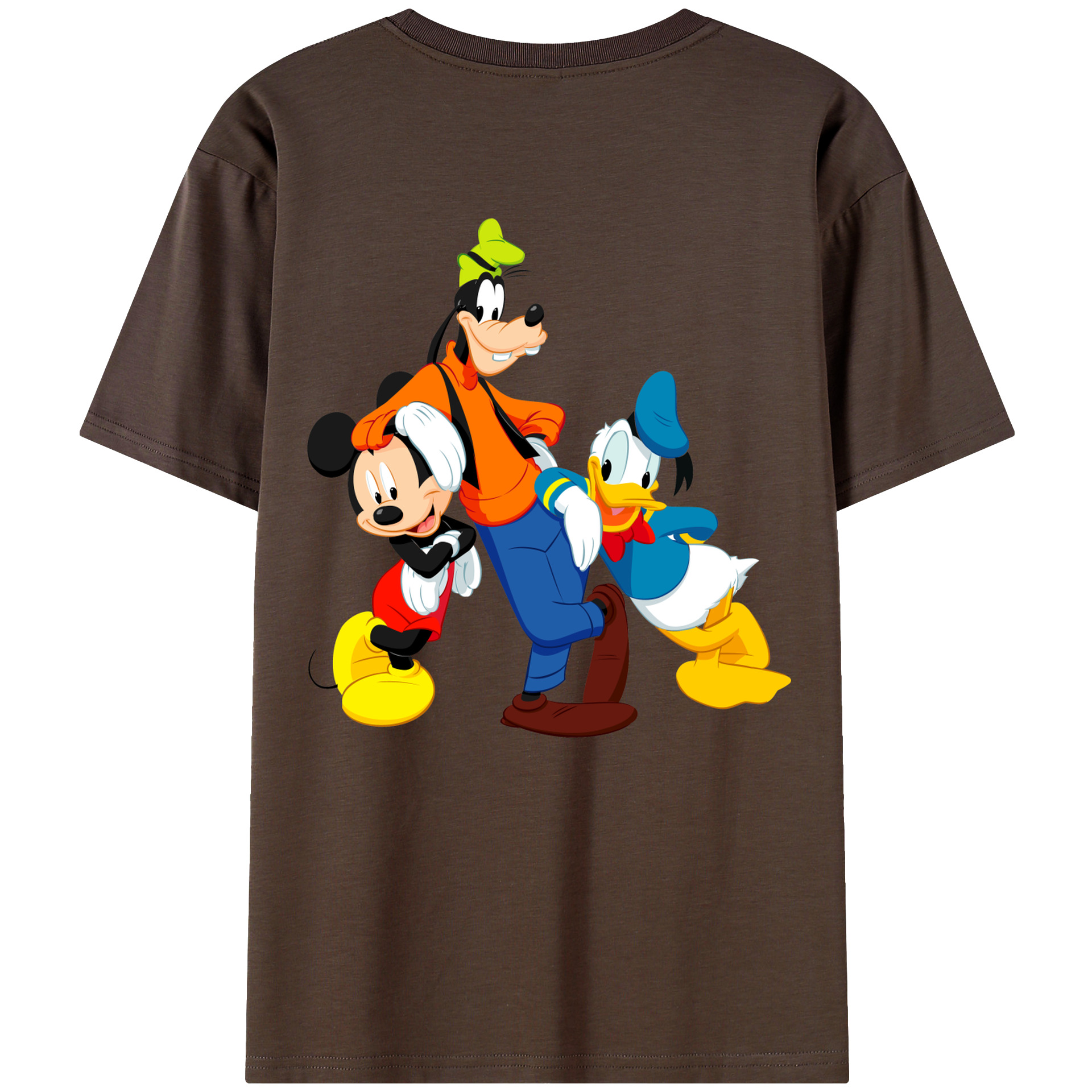 （画像用） ミッキーマウス Mickey Mouse 綿100％半袖Tシャツ（背面プリント）