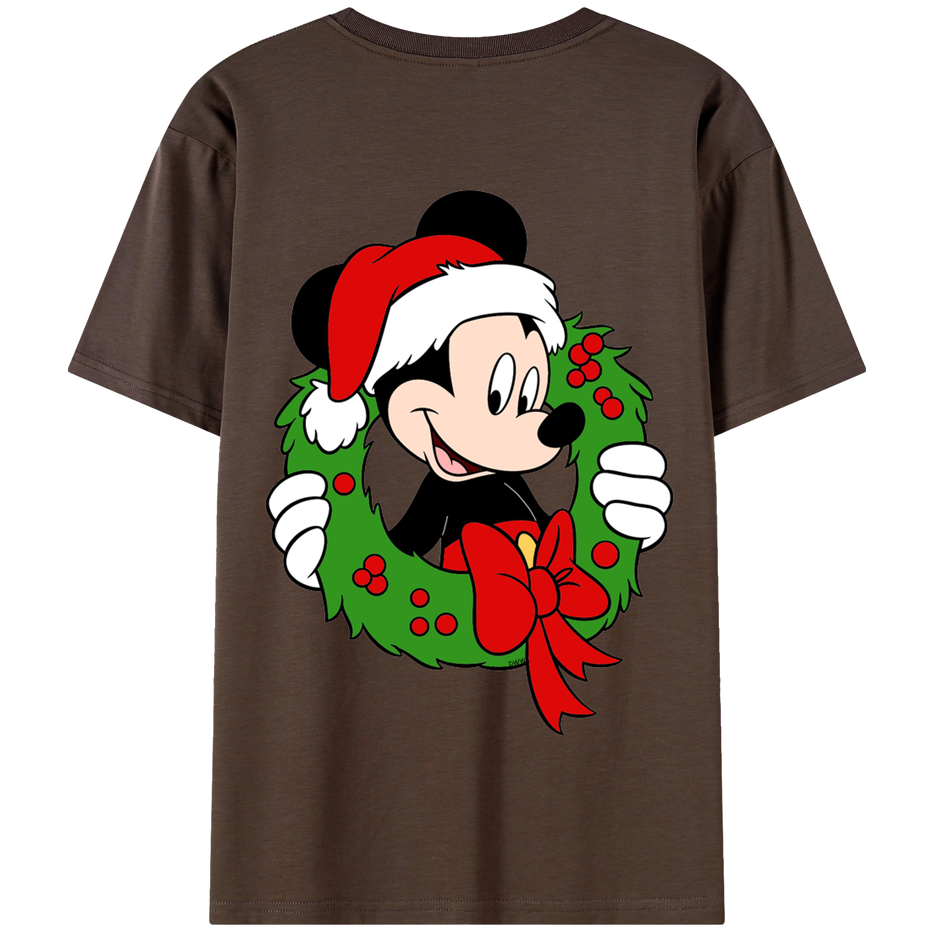 （画像用） ミッキーマウス Mickey Mouse 綿100％半袖Tシャツ（背面プリント）