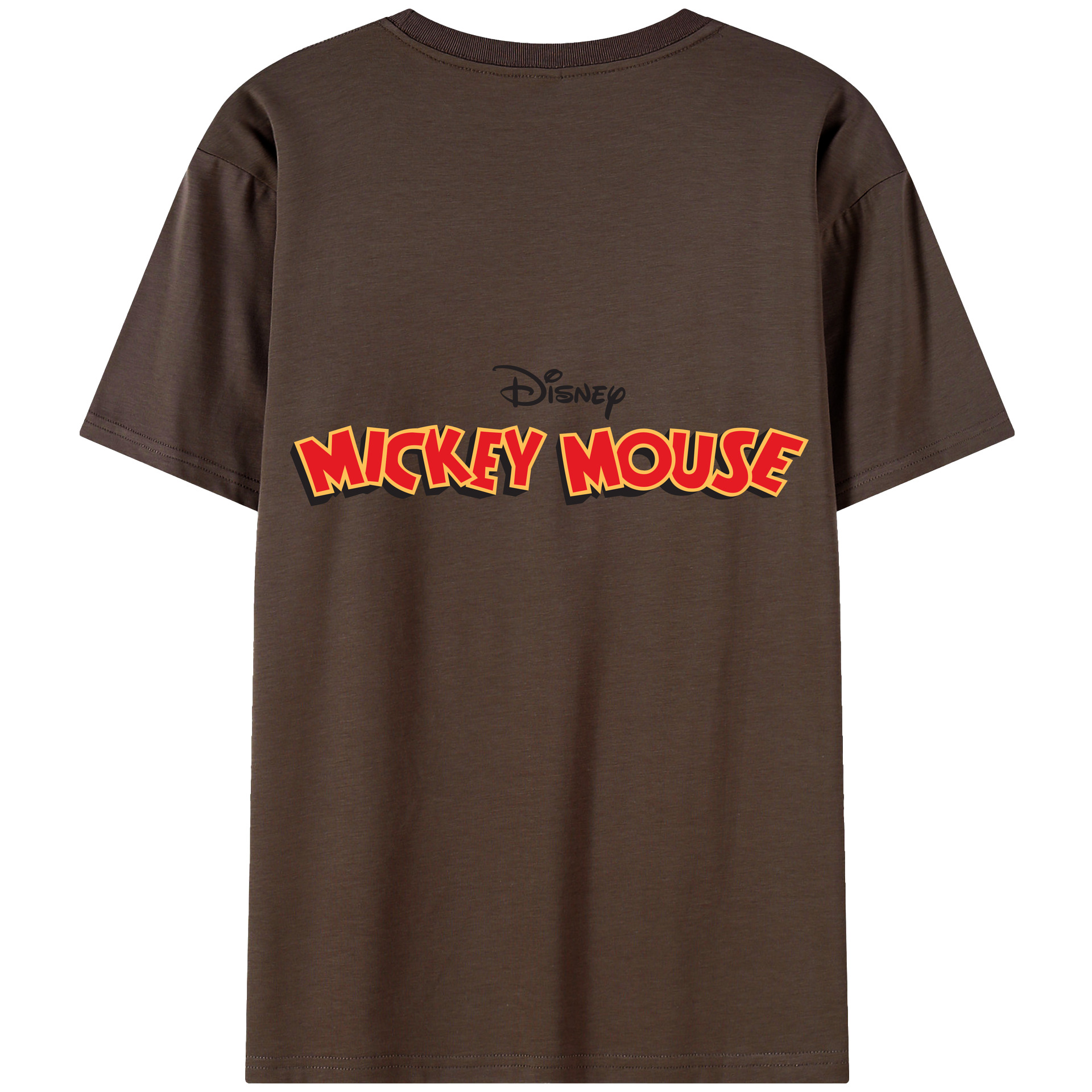 （画像用） ミッキーマウス Mickey Mouse 綿100％半袖Tシャツ（背面プリント）