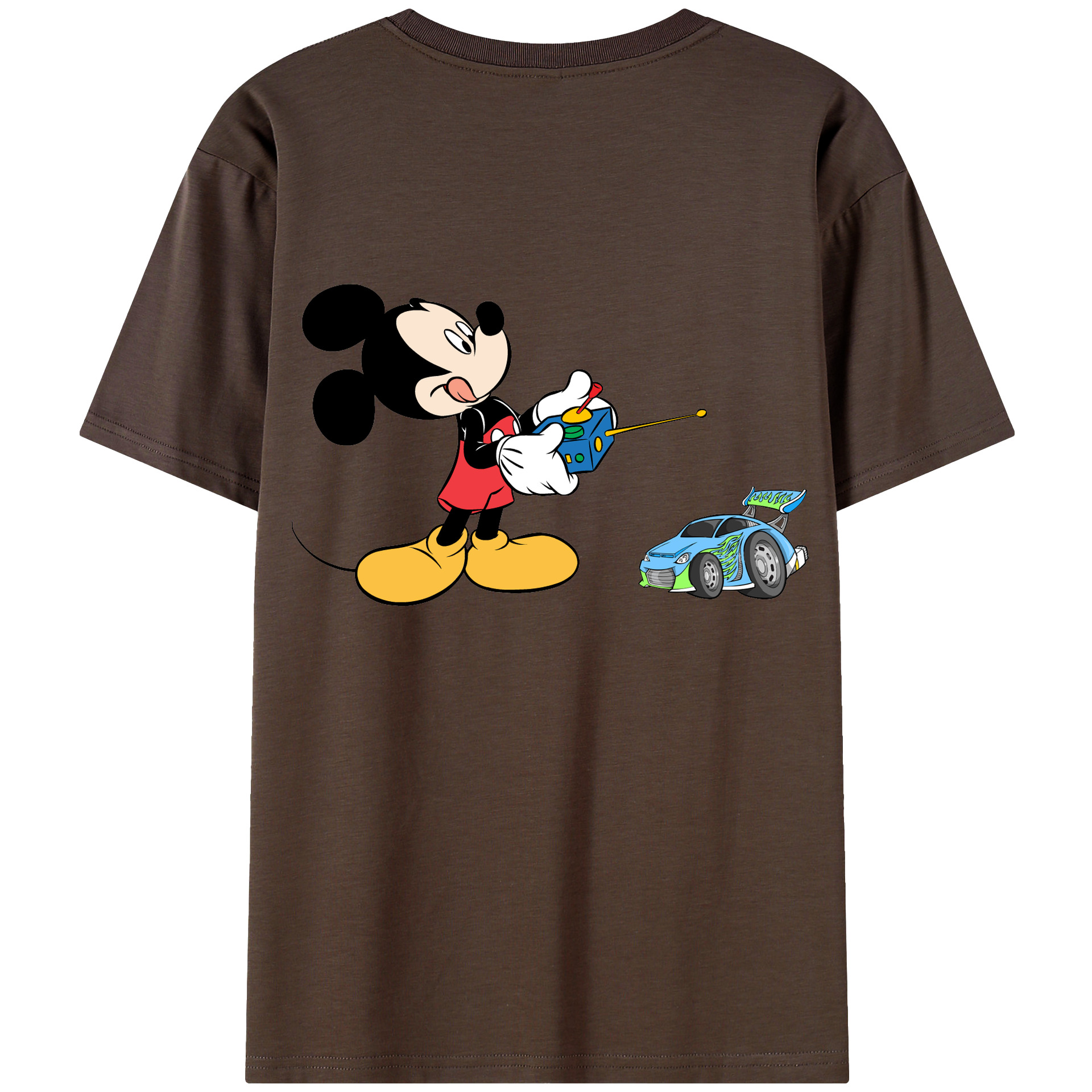 （画像用） ミッキーマウス Mickey Mouse 綿100％半袖Tシャツ（背面プリント）
