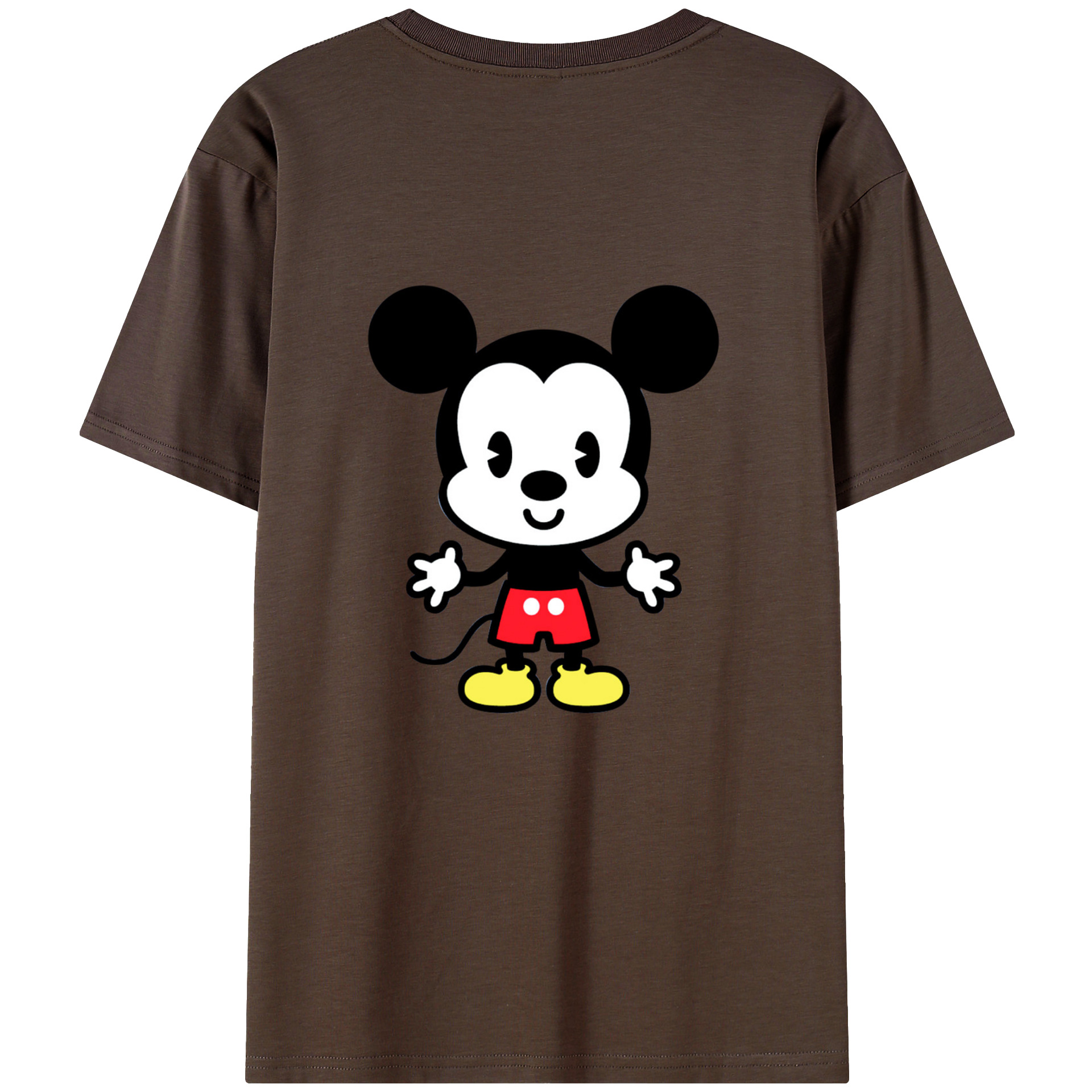 （画像用） ミッキーマウス Mickey Mouse 綿100％半袖Tシャツ（背面プリント）