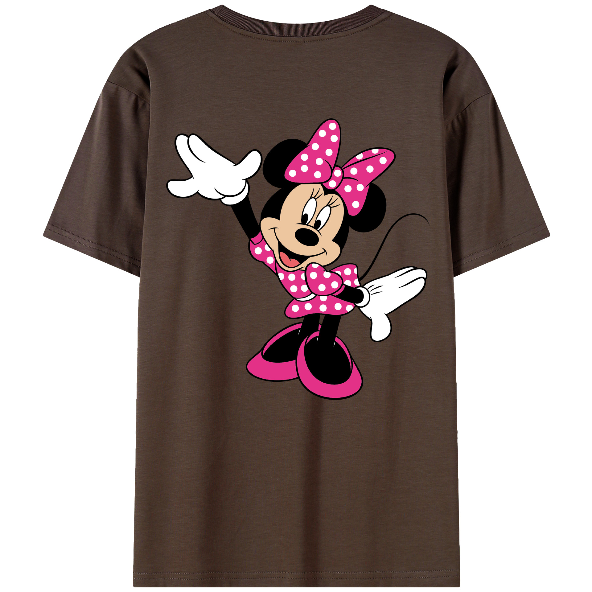 （画像用） ミッキーマウス Mickey Mouse 綿100％半袖Tシャツ（背面プリント）
