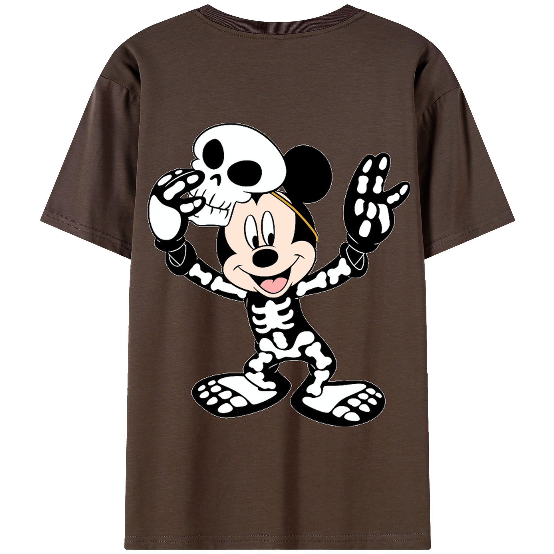 （画像用） ミッキーマウス Mickey Mouse 綿100％半袖Tシャツ（背面プリント）