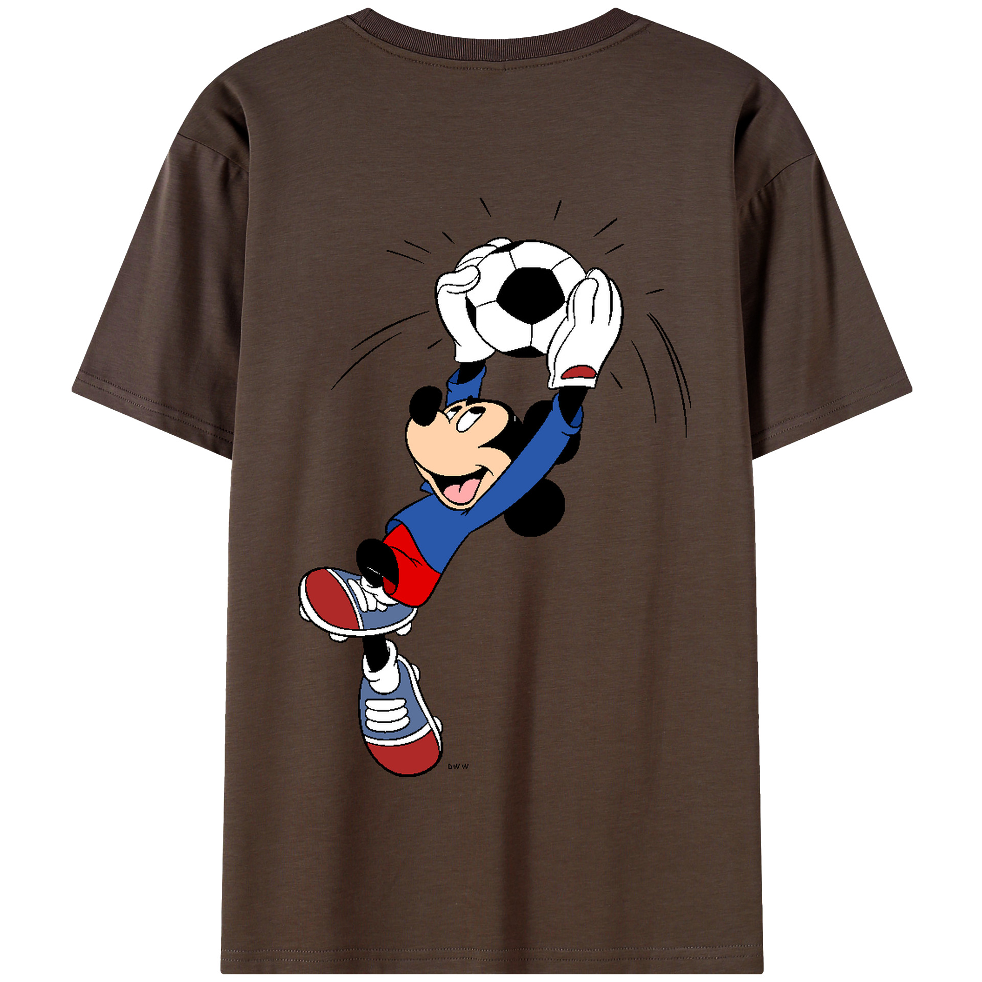 （画像用） ミッキーマウス Mickey Mouse 綿100％半袖Tシャツ（背面プリント）