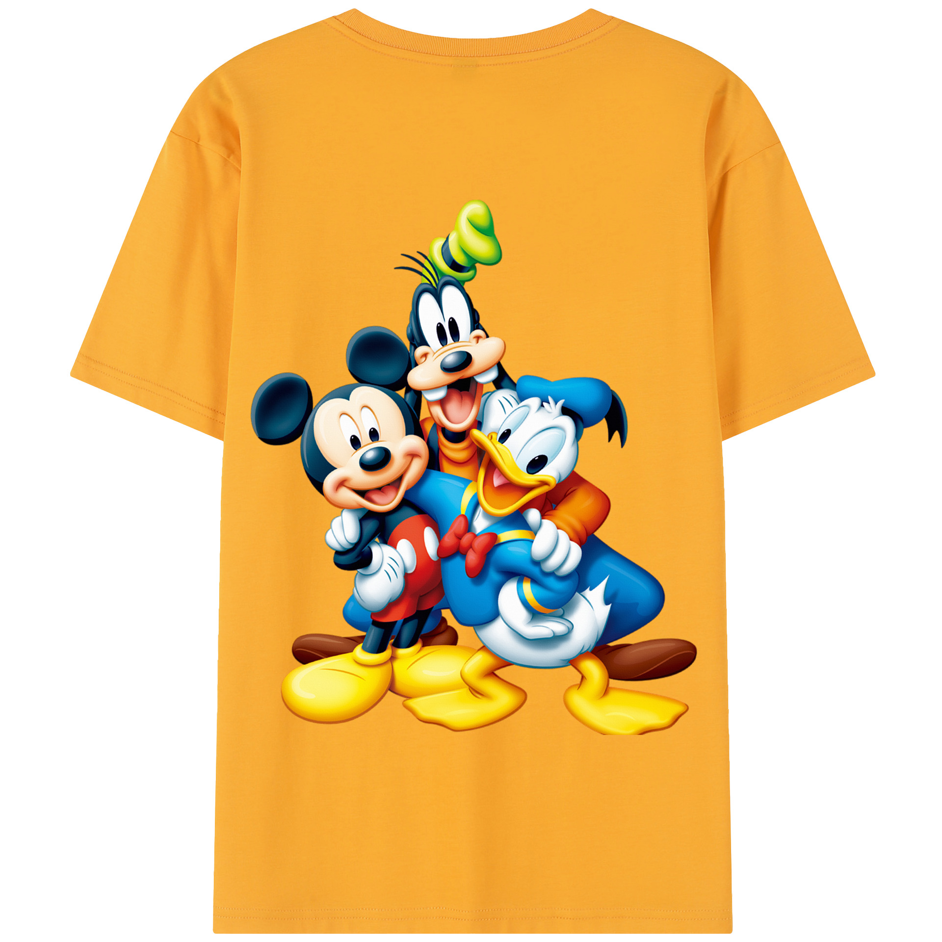（画像用） ミッキーマウス Mickey Mouse 綿100％半袖Tシャツ（背面プリント）