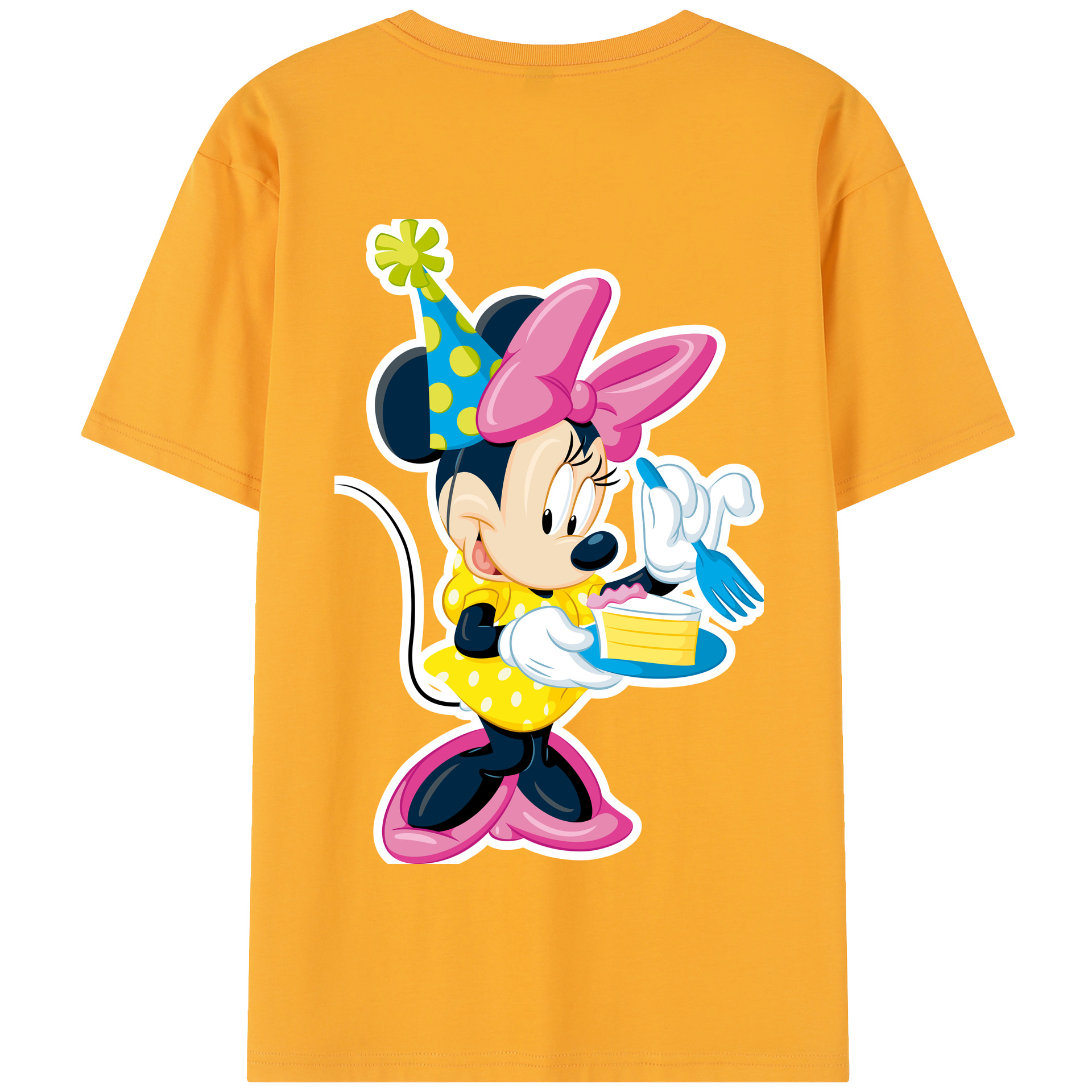 （画像用） ミッキーマウス Mickey Mouse 綿100％半袖Tシャツ（背面プリント）