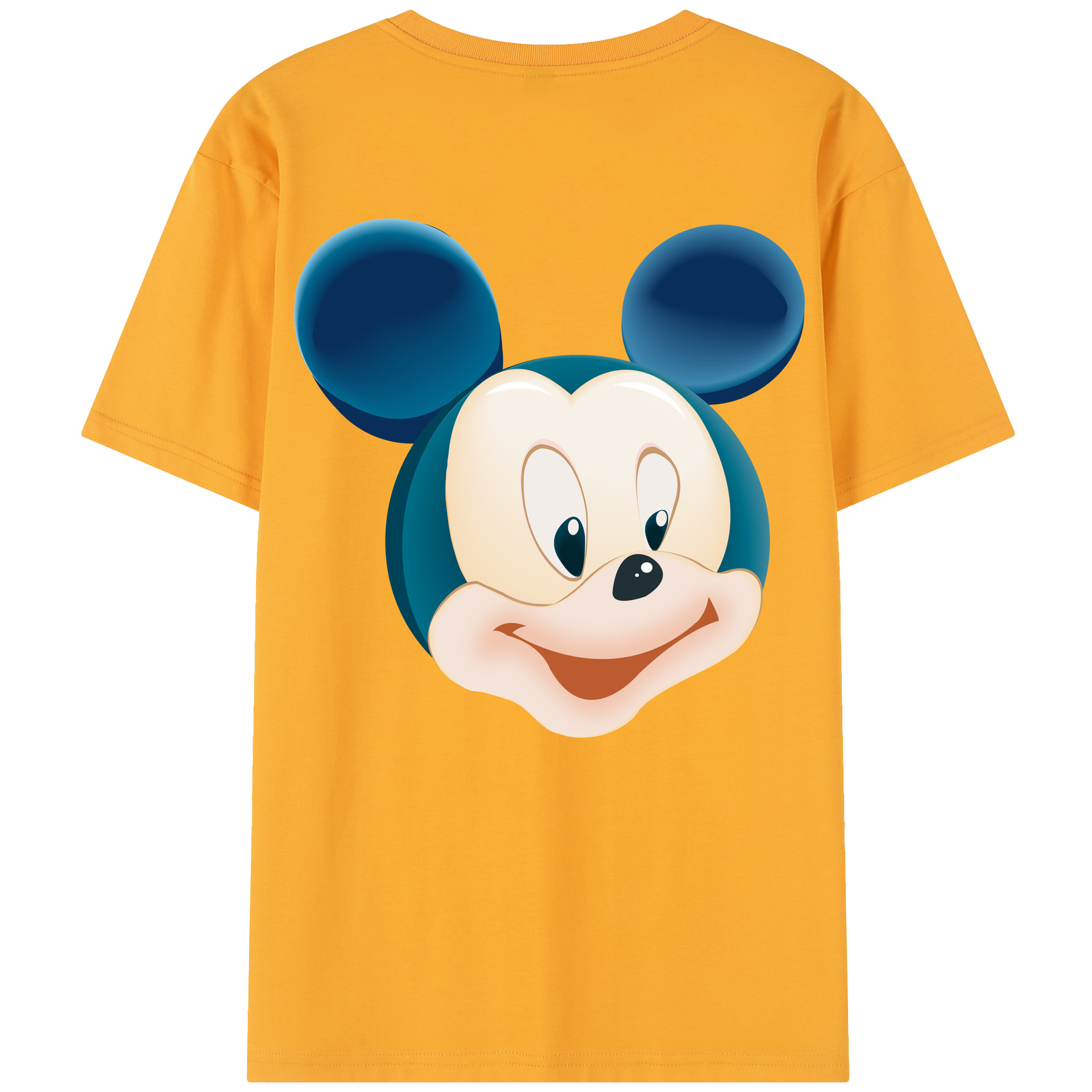 （画像用） ミッキーマウス Mickey Mouse 綿100％半袖Tシャツ（背面プリント）