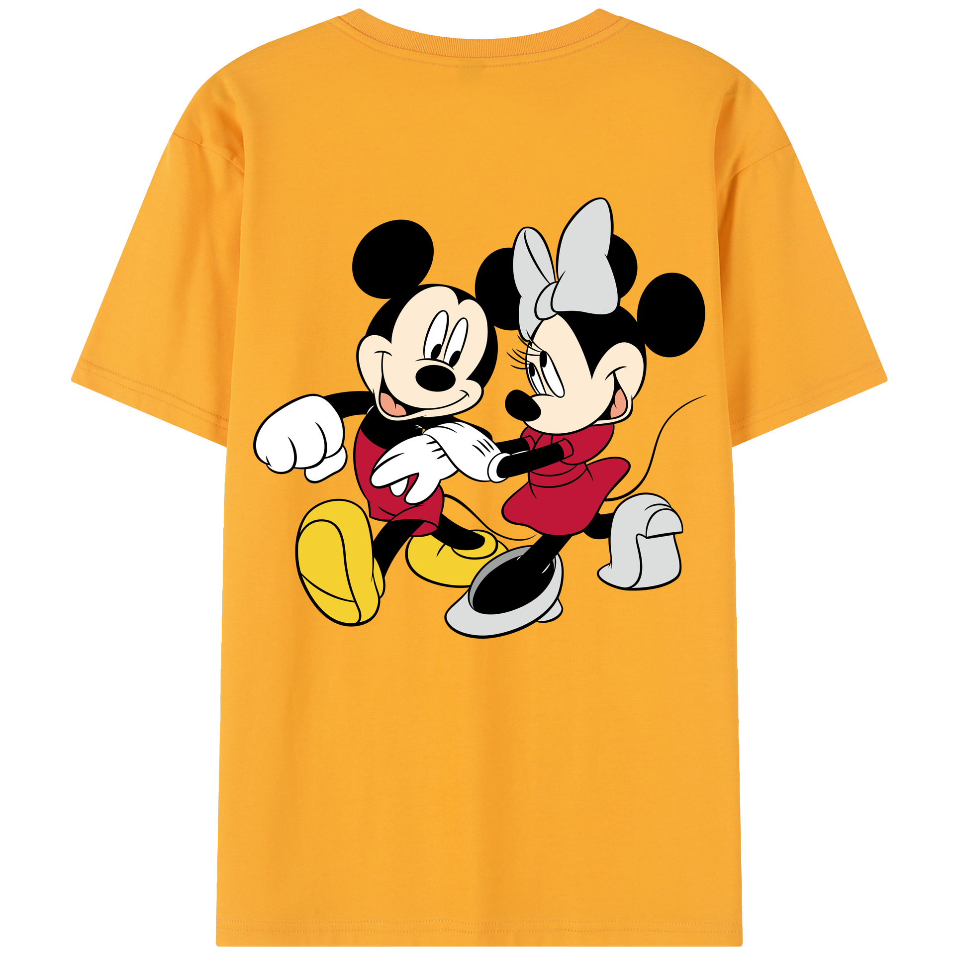 （画像用） ミッキーマウス Mickey Mouse 綿100％半袖Tシャツ（背面プリント）