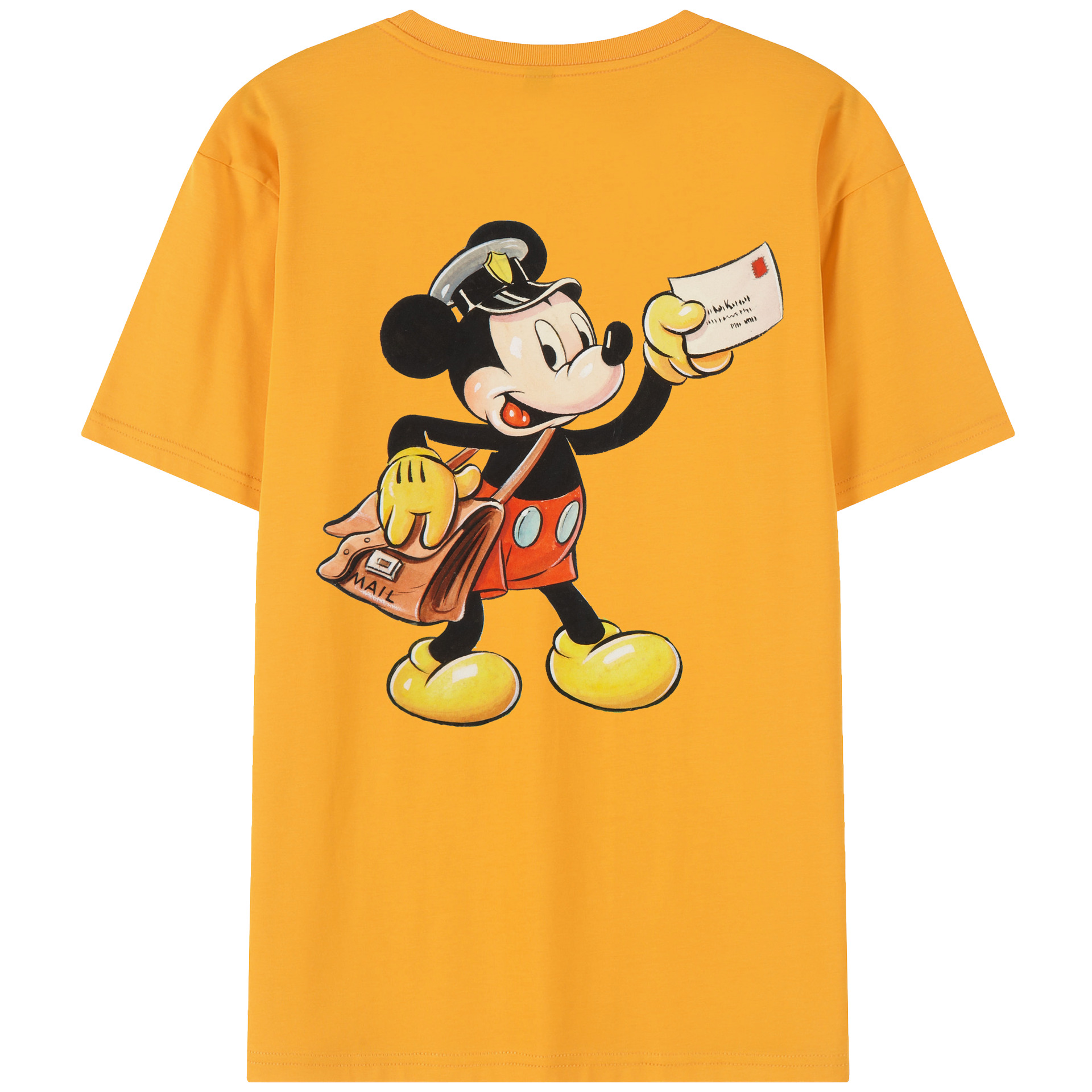 （画像用） ミッキーマウス Mickey Mouse 綿100％半袖Tシャツ（背面プリント）
