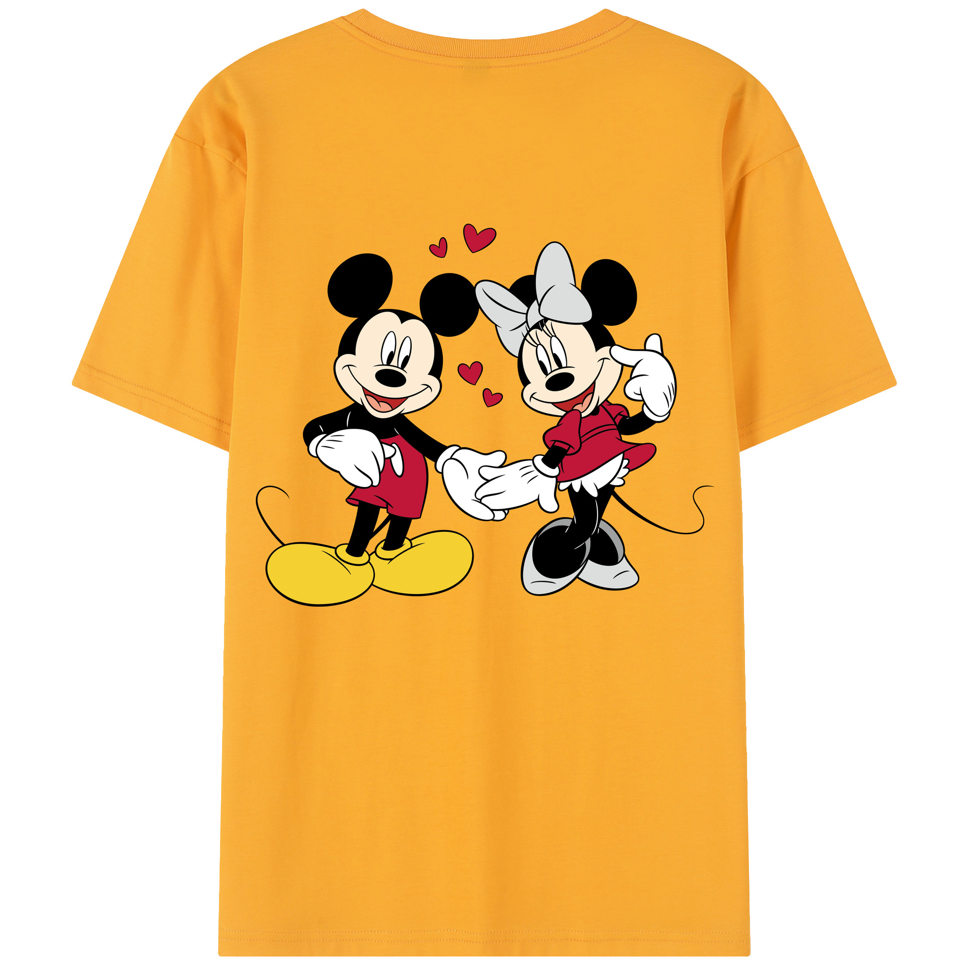 （画像用） ミッキーマウス Mickey Mouse 綿100％半袖Tシャツ（背面プリント）