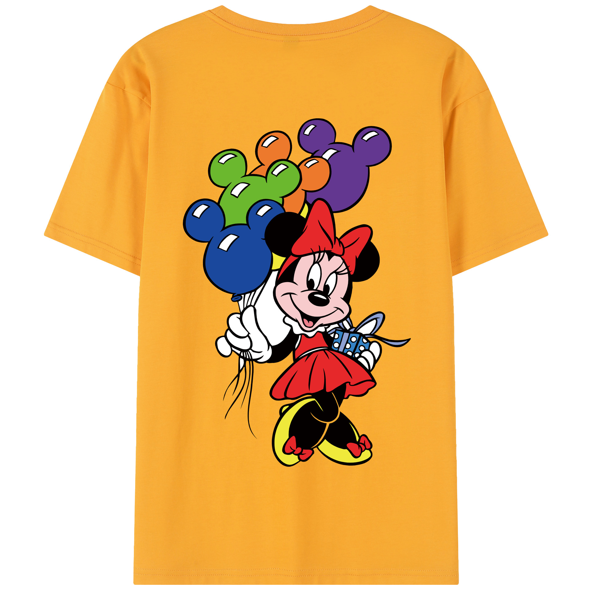 （画像用） ミッキーマウス Mickey Mouse 綿100％半袖Tシャツ（背面プリント）