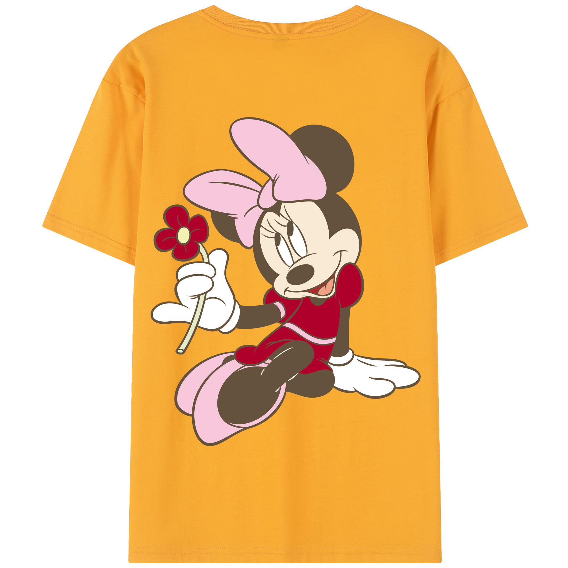 （画像用） ミッキーマウス Mickey Mouse 綿100％半袖Tシャツ（背面プリント）