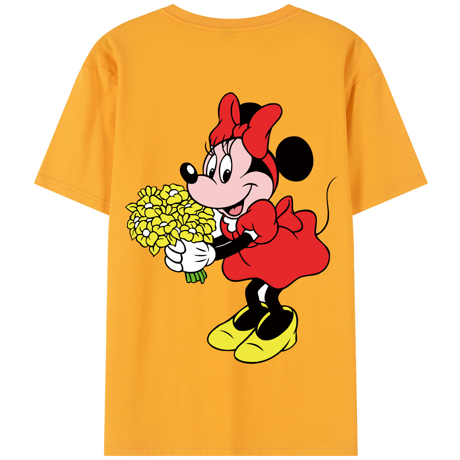 （画像用） ミッキーマウス Mickey Mouse 綿100％半袖Tシャツ（背面プリント）