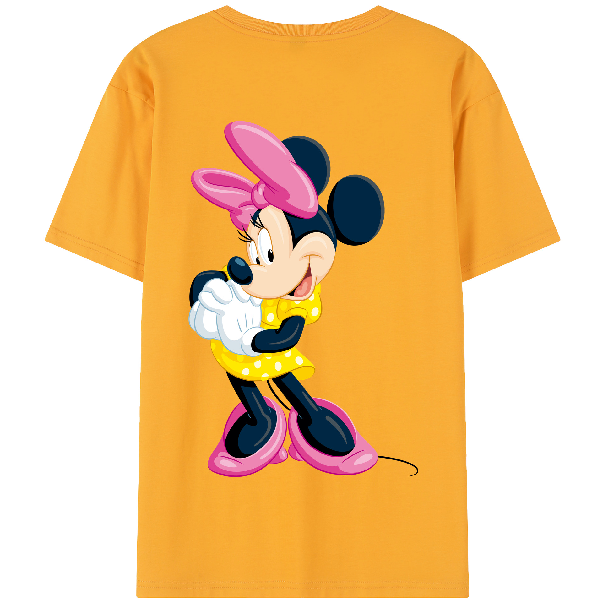 （画像用） ミッキーマウス Mickey Mouse 綿100％半袖Tシャツ（背面プリント）