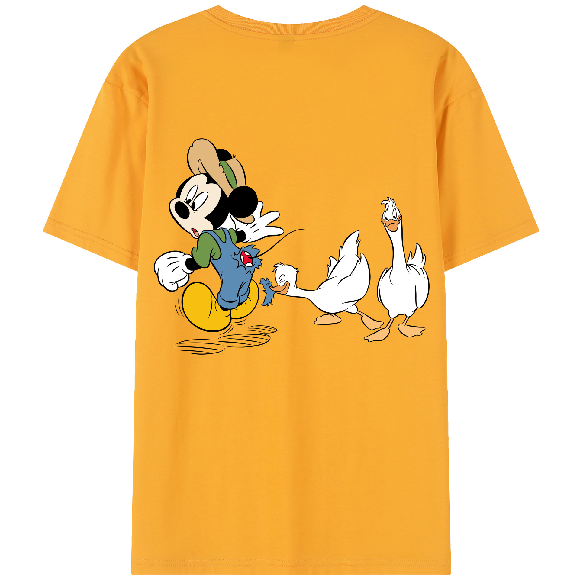 （画像用） ミッキーマウス Mickey Mouse 綿100％半袖Tシャツ（背面プリント）