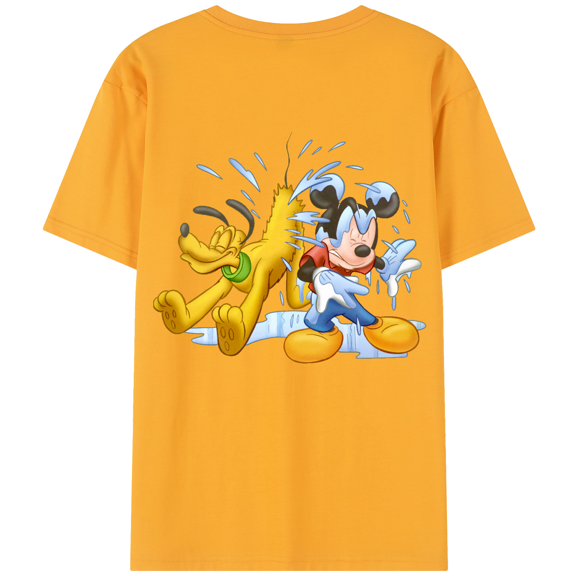 （画像用） ミッキーマウス Mickey Mouse 綿100％半袖Tシャツ（背面プリント）