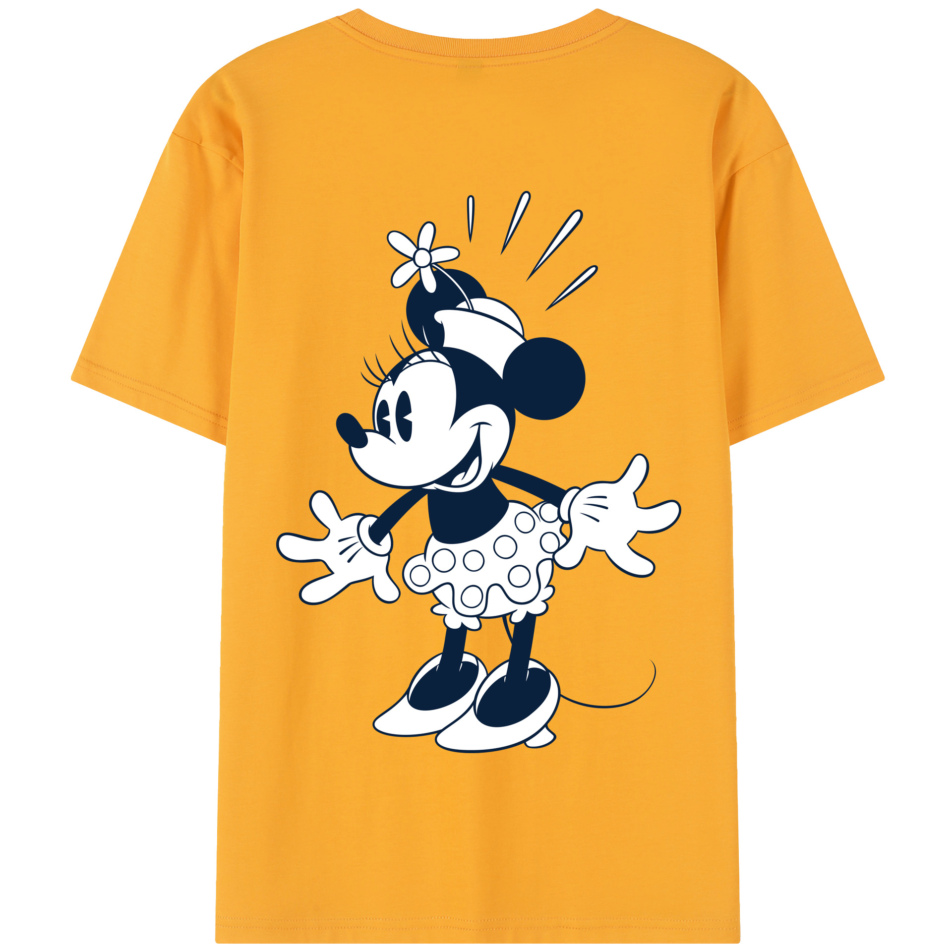 （画像用） ミッキーマウス Mickey Mouse 綿100％半袖Tシャツ（背面プリント）