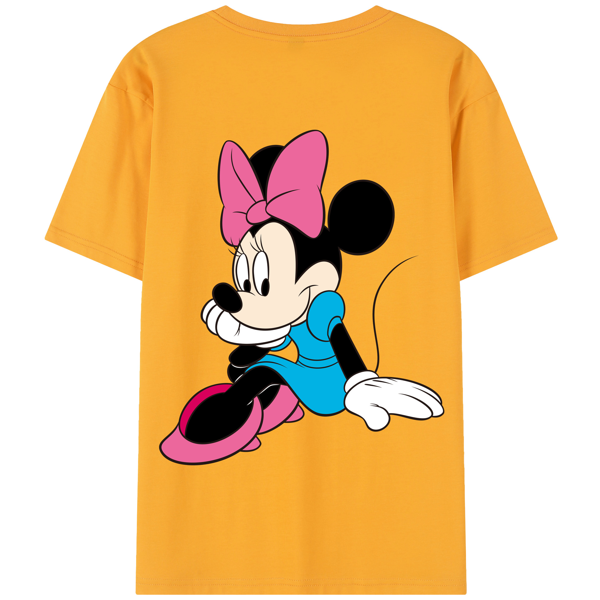 （画像用） ミッキーマウス Mickey Mouse 綿100％半袖Tシャツ（背面プリント）