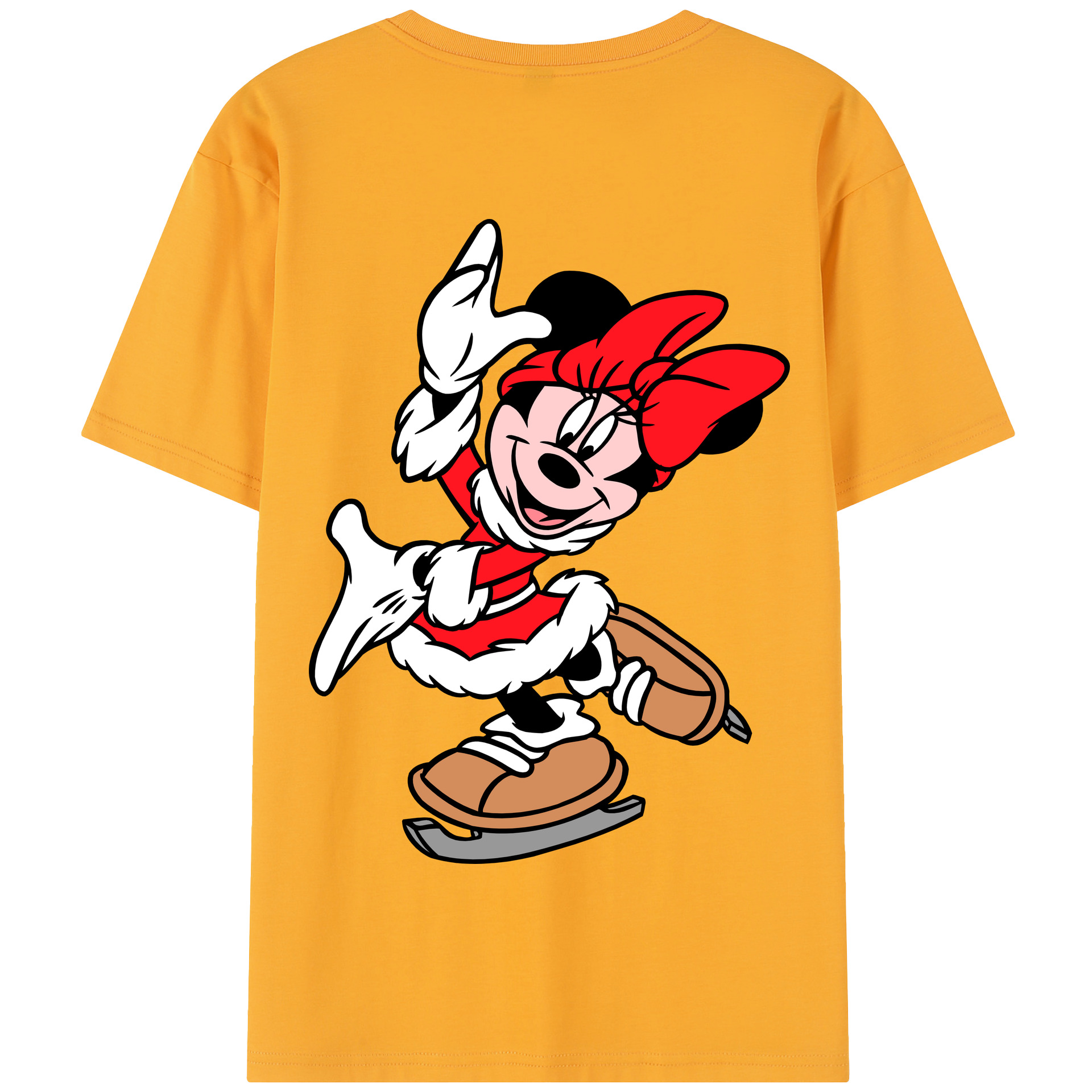 （画像用） ミッキーマウス Mickey Mouse 綿100％半袖Tシャツ（背面プリント）