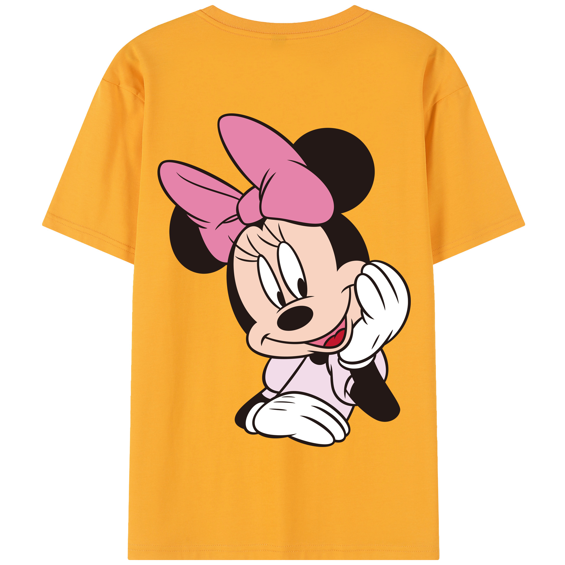 （画像用） ミッキーマウス Mickey Mouse 綿100％半袖Tシャツ（背面プリント）