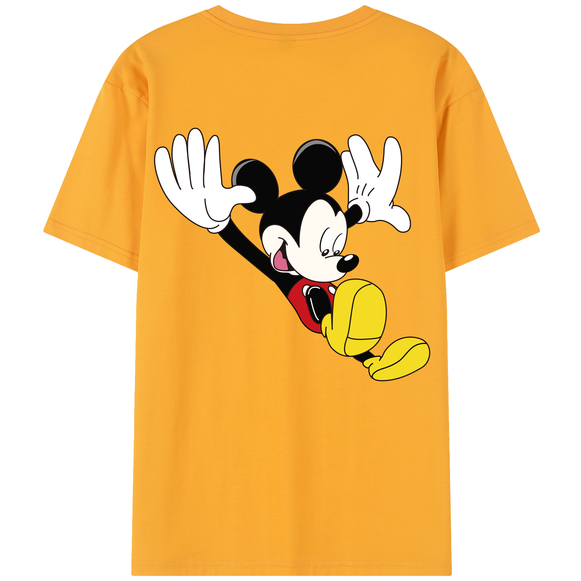 （画像用） ミッキーマウス Mickey Mouse 綿100％半袖Tシャツ（背面プリント）