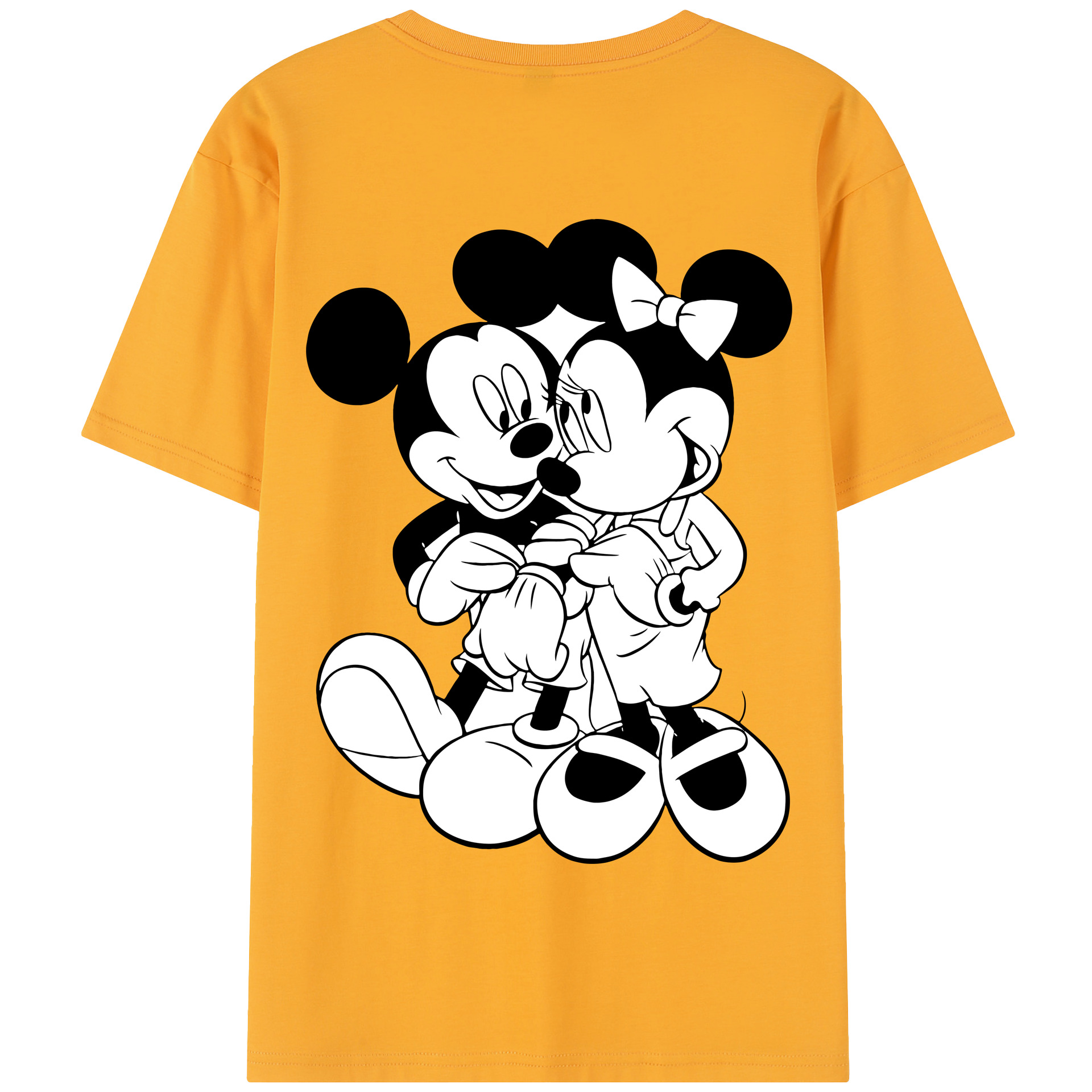 （画像用） ミッキーマウス Mickey Mouse 綿100％半袖Tシャツ（背面プリント）