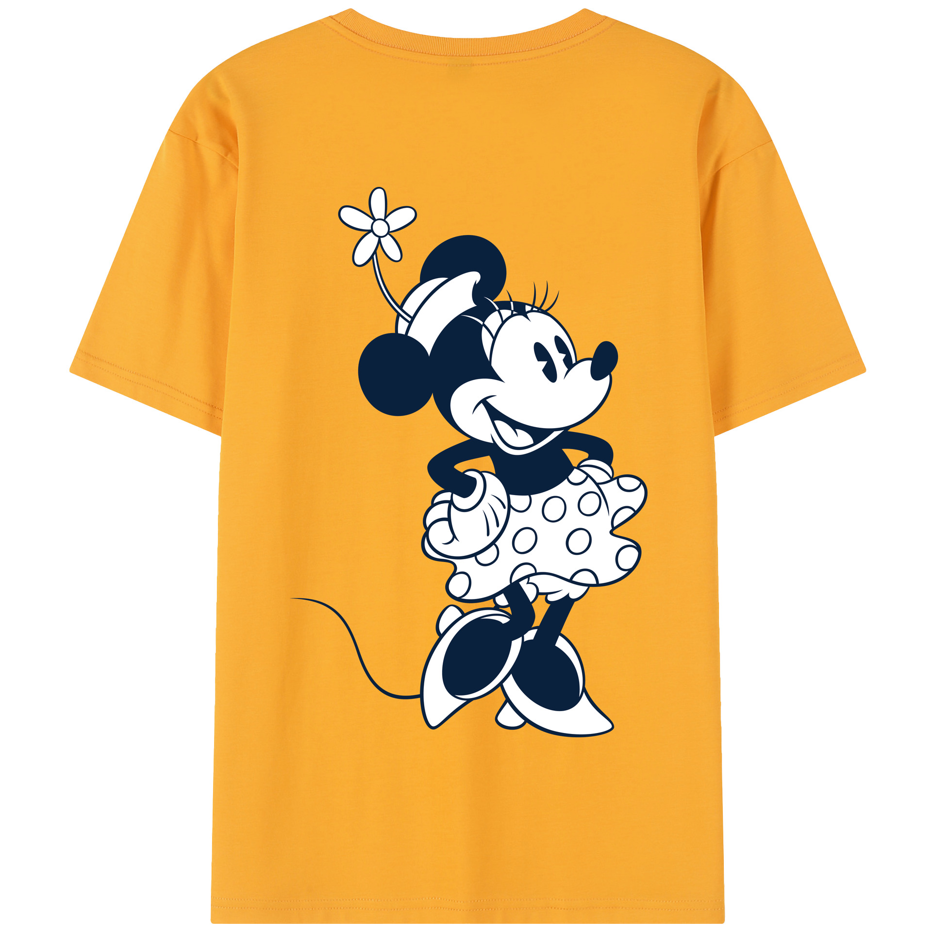 （画像用） ミッキーマウス Mickey Mouse 綿100％半袖Tシャツ（背面プリント）