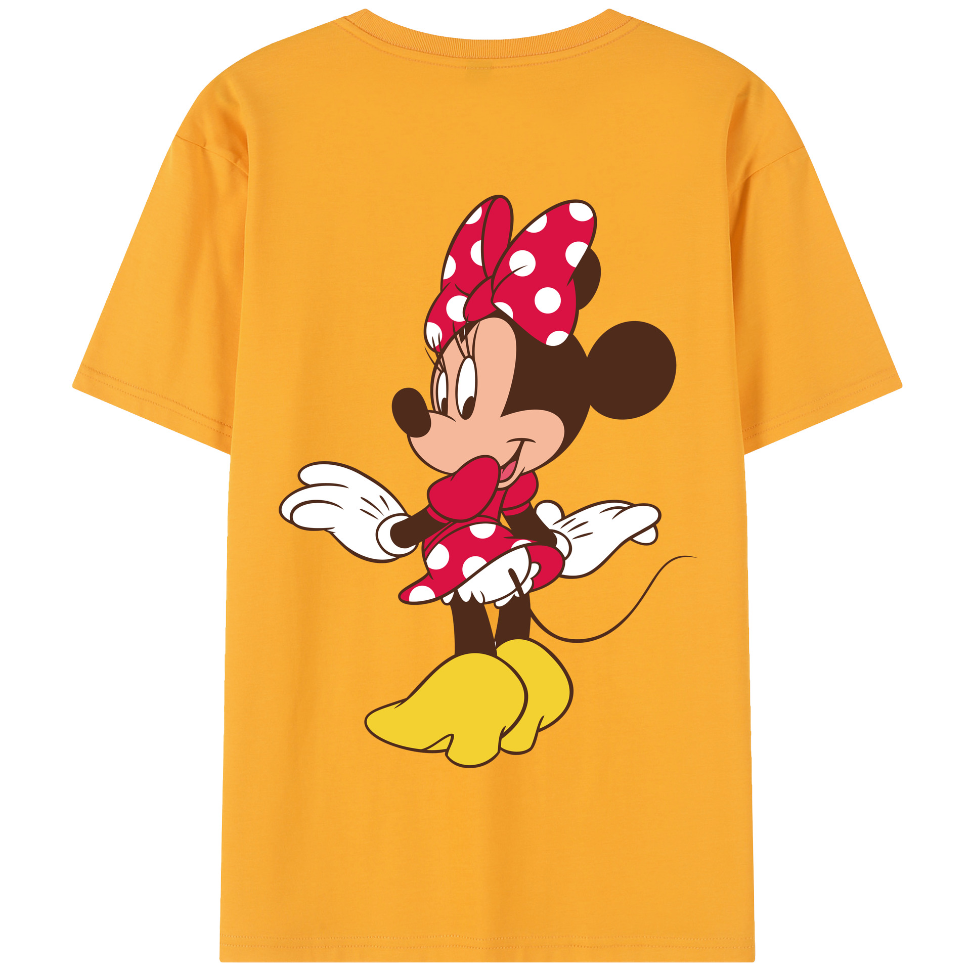 （画像用） ミッキーマウス Mickey Mouse 綿100％半袖Tシャツ（背面プリント）