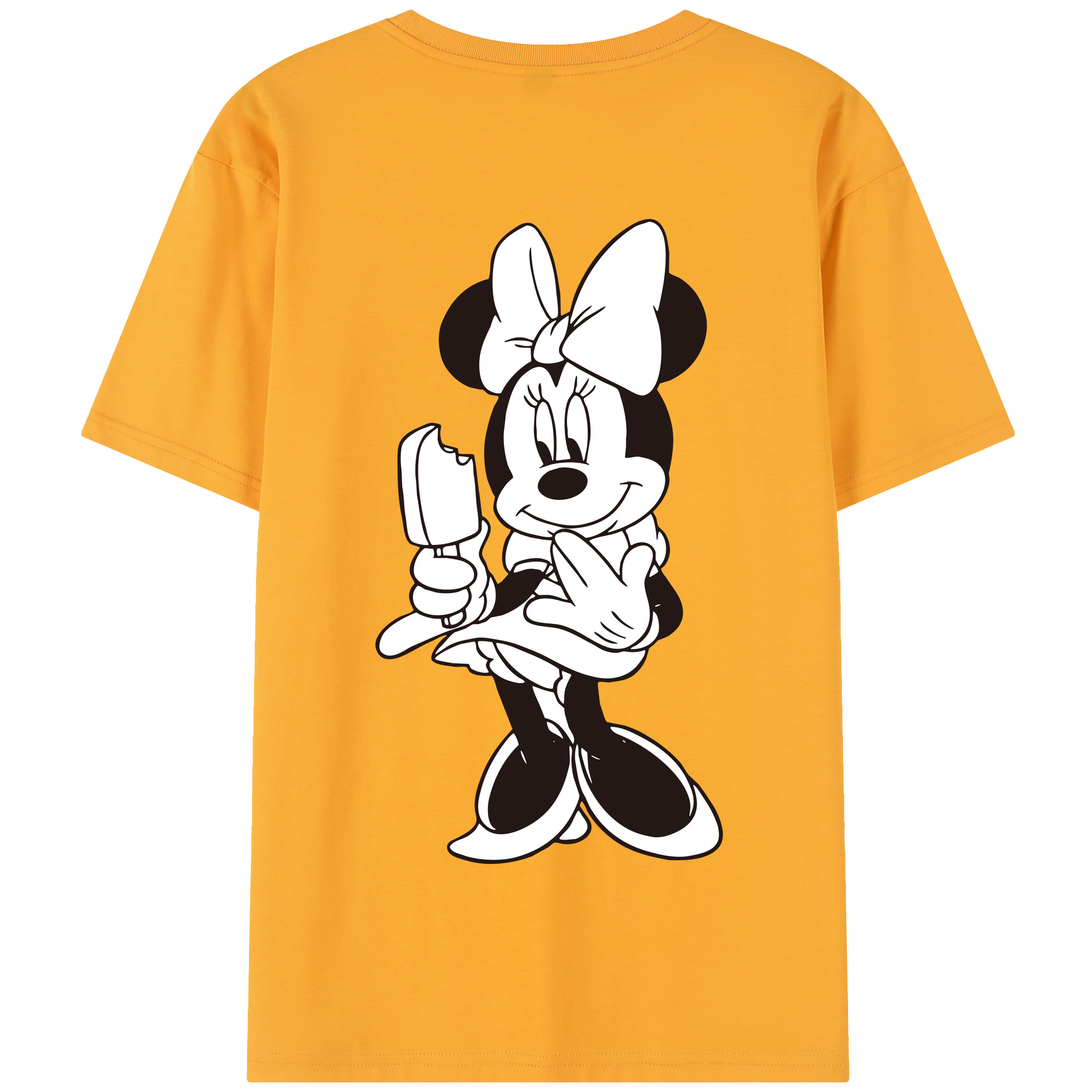 （画像用） ミッキーマウス Mickey Mouse 綿100％半袖Tシャツ（背面プリント）
