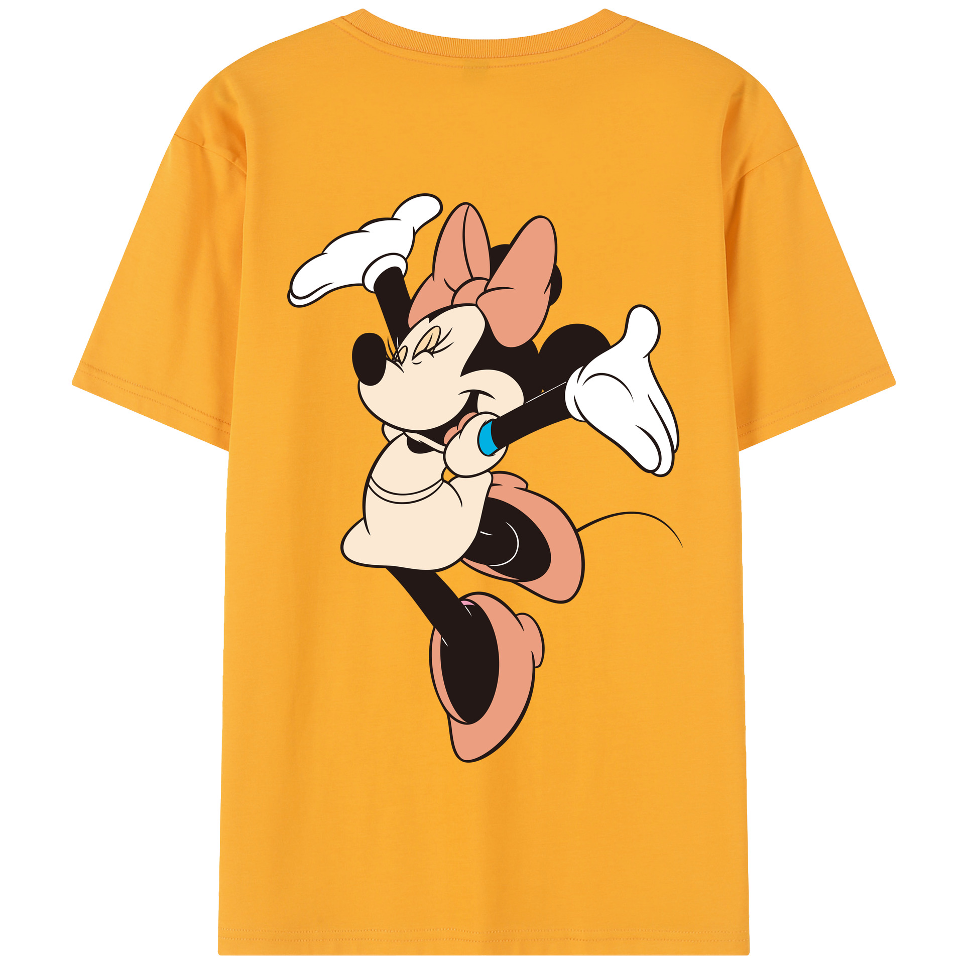 （画像用） ミッキーマウス Mickey Mouse 綿100％半袖Tシャツ（背面プリント）
