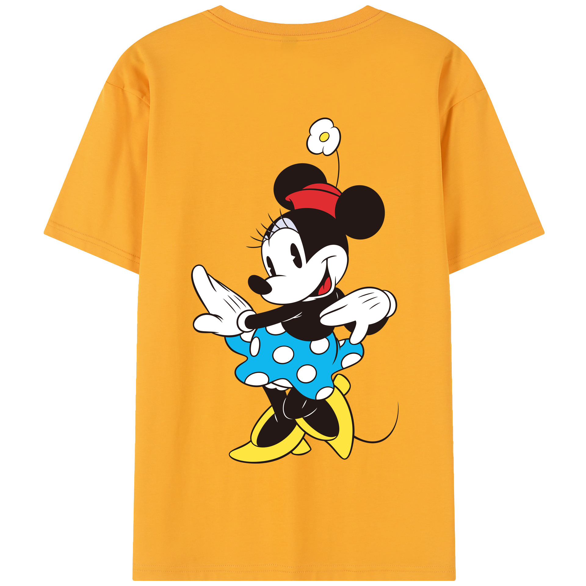 （画像用） ミッキーマウス Mickey Mouse 綿100％半袖Tシャツ（背面プリント）
